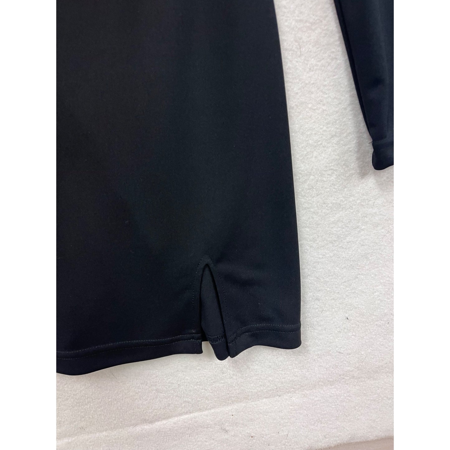 Black Long-Sleeve V-Neck Dress Women’s Small By City Triangle #8235