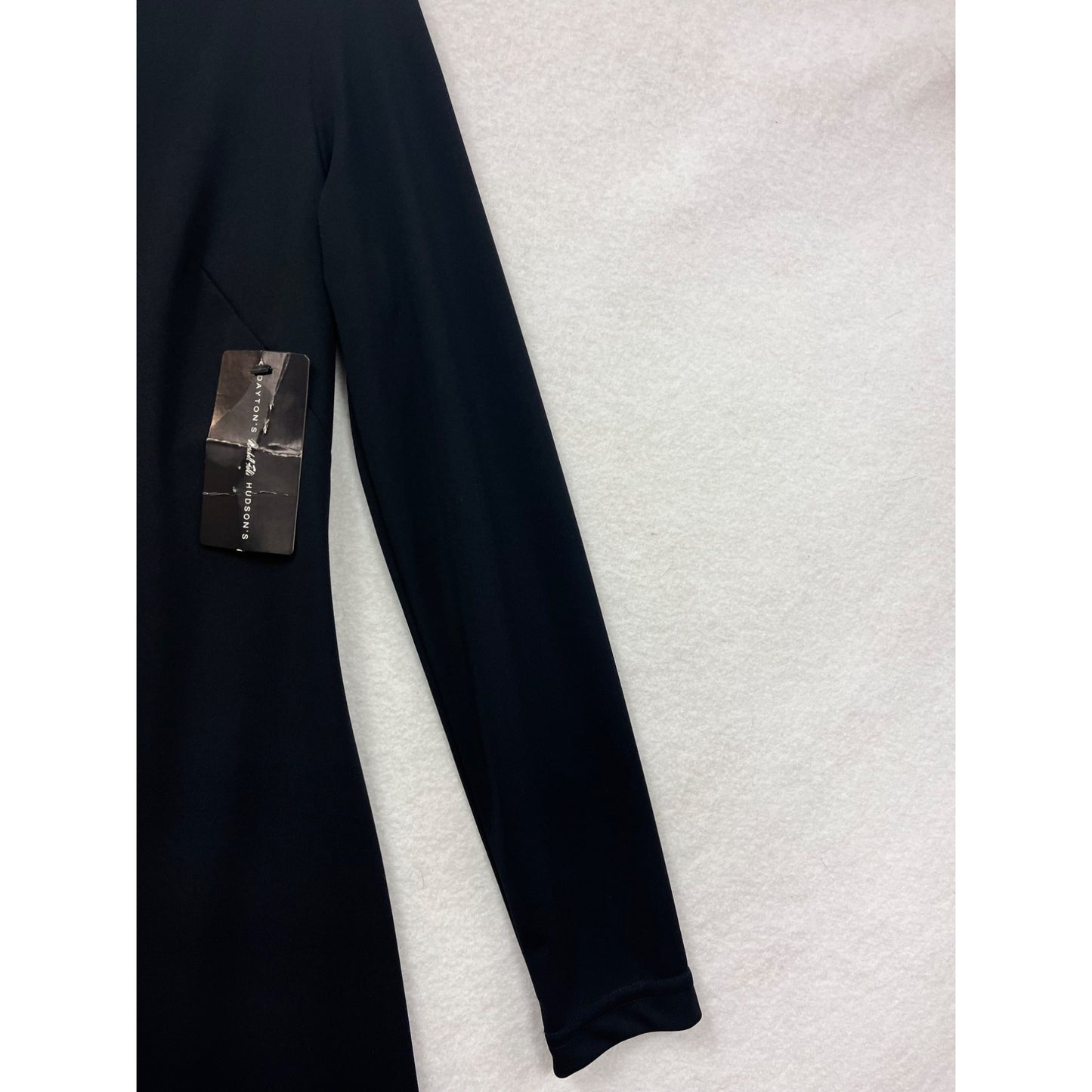 Black Long-Sleeve V-Neck Dress Women’s Small By City Triangle #8235