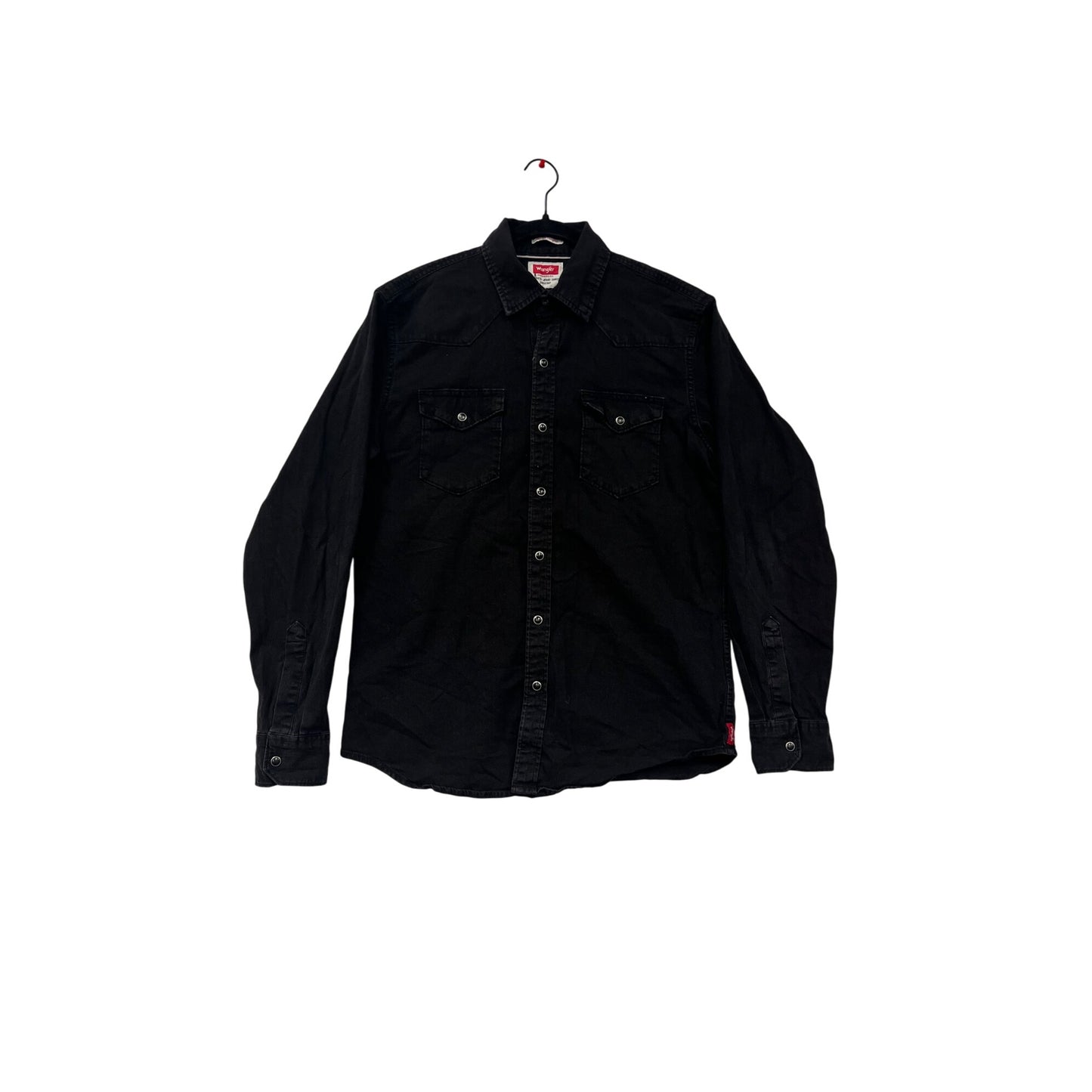 Men’s Standard Black Wrangler ButtonUp #2925
