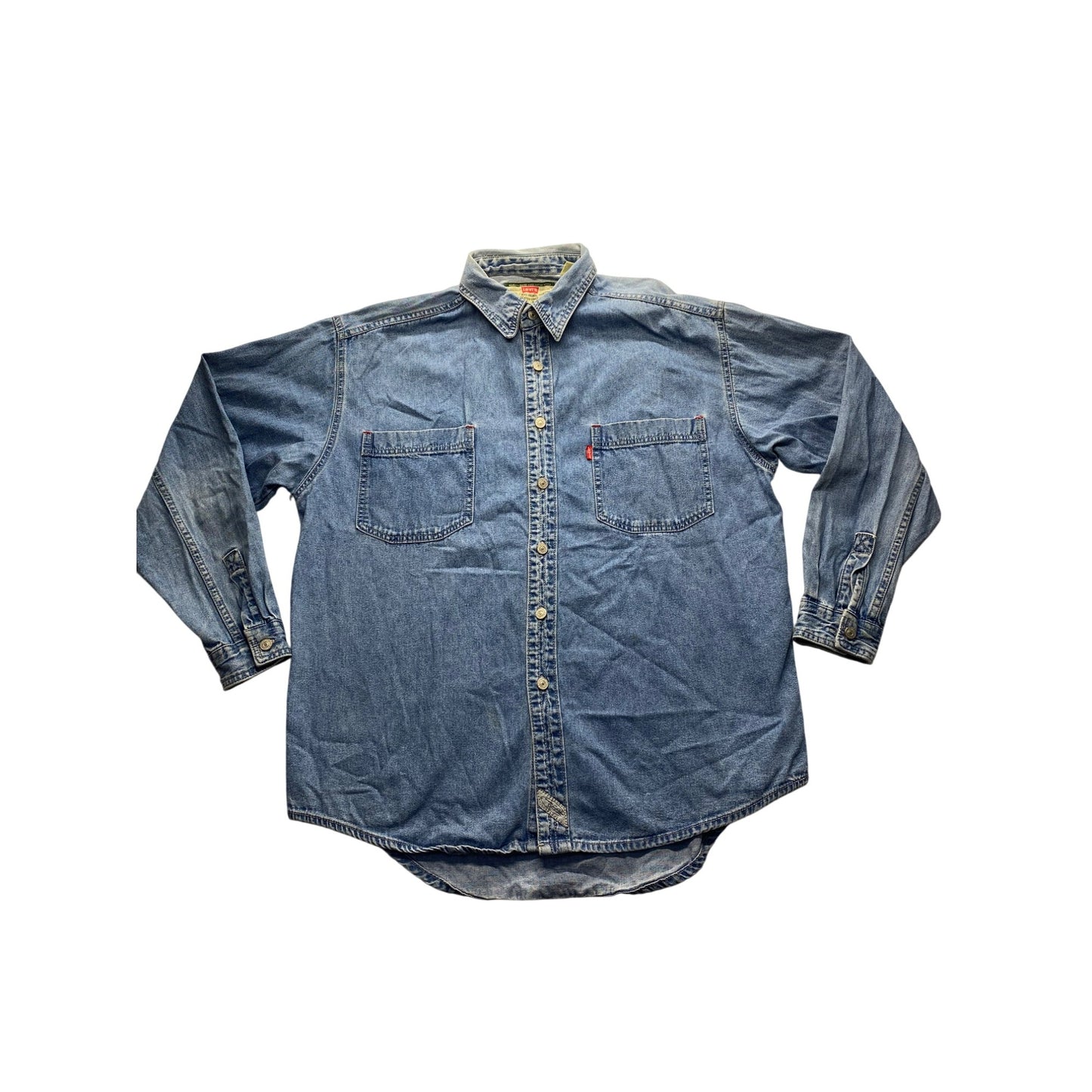 Vintage Levis Mens Denim Button-Up Shirt #5741