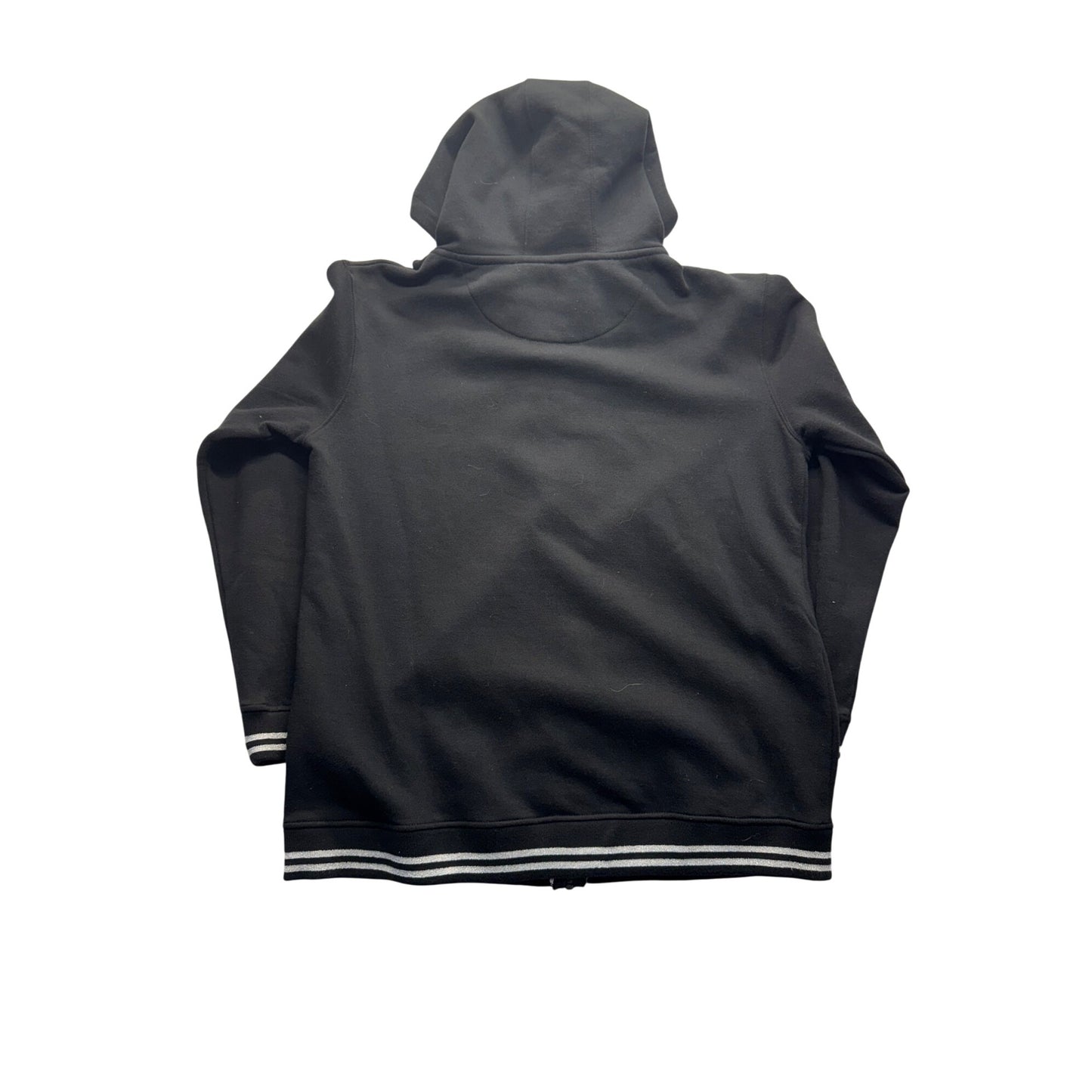 John Deere Black Hoodie Zip-Up Sweatshirt Size L Womens #7815