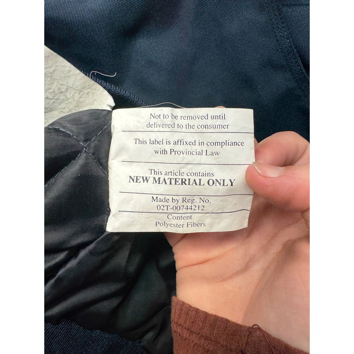 Walls Workwear Hooded Jacket 2XL Navy Blue Insulated Water-Resistant 28" #9357