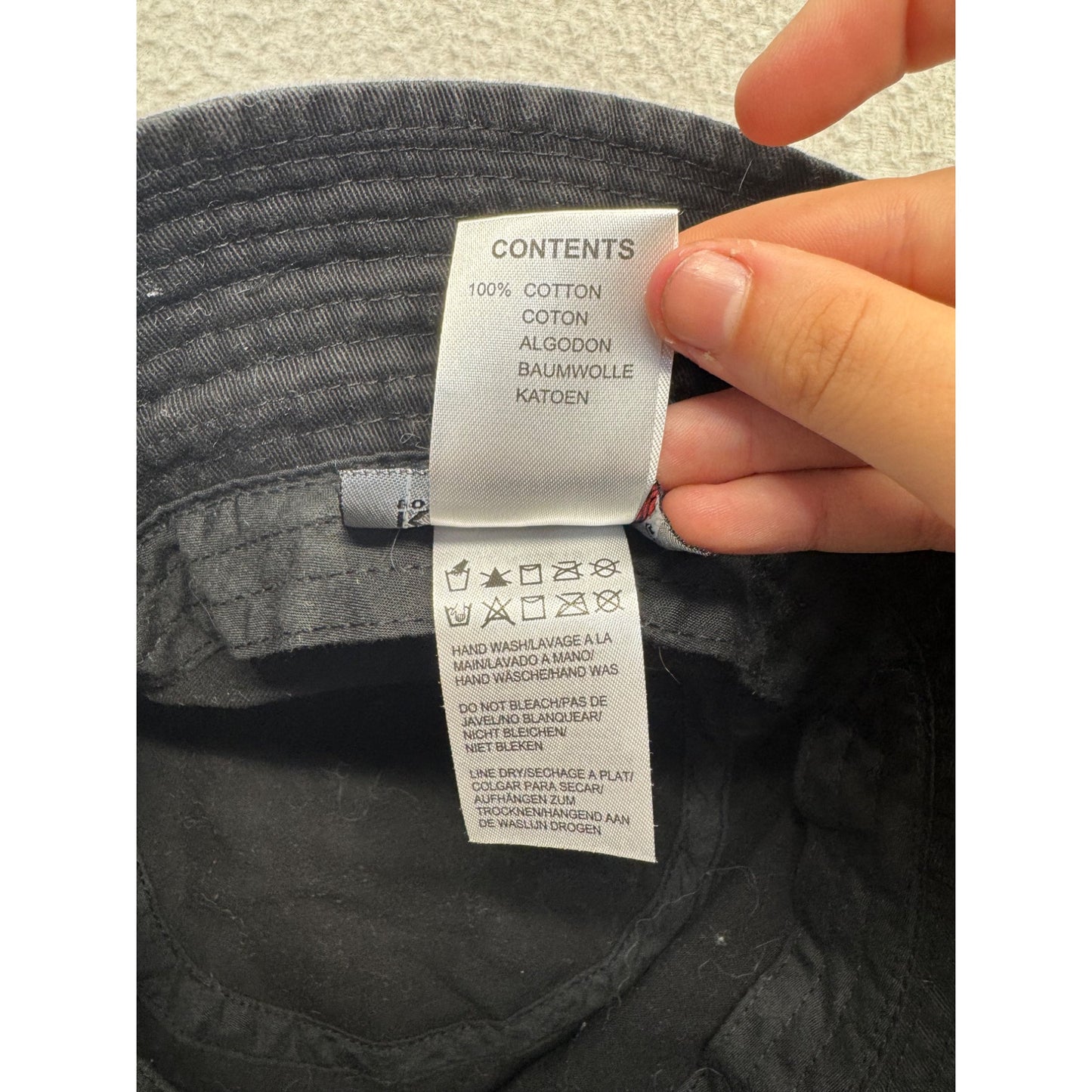 Kangol Black Bucket Hat With Embroidered Logo Cotton Casual Style 9216