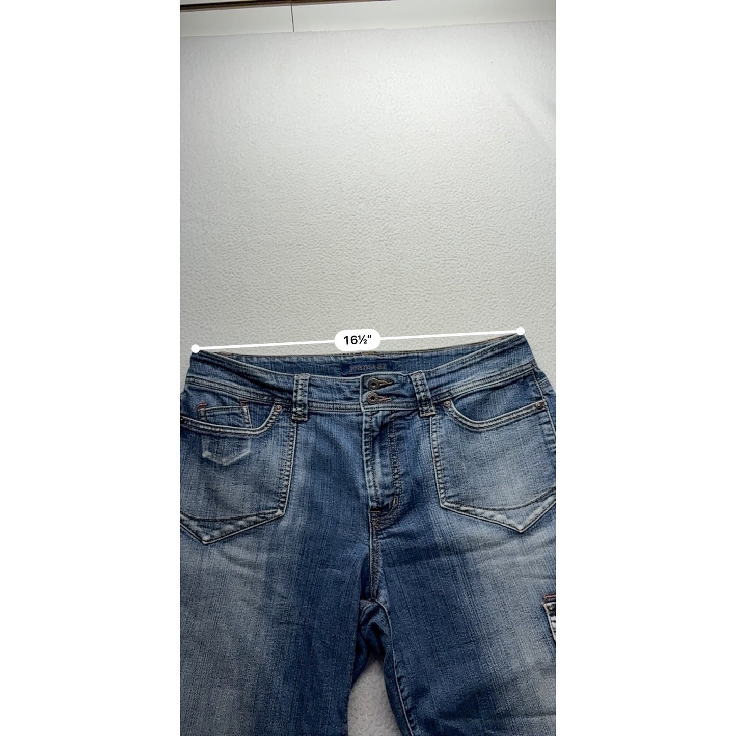 Jeanstar Womens Denim Capri Jeans Casual Y2K Style #7574