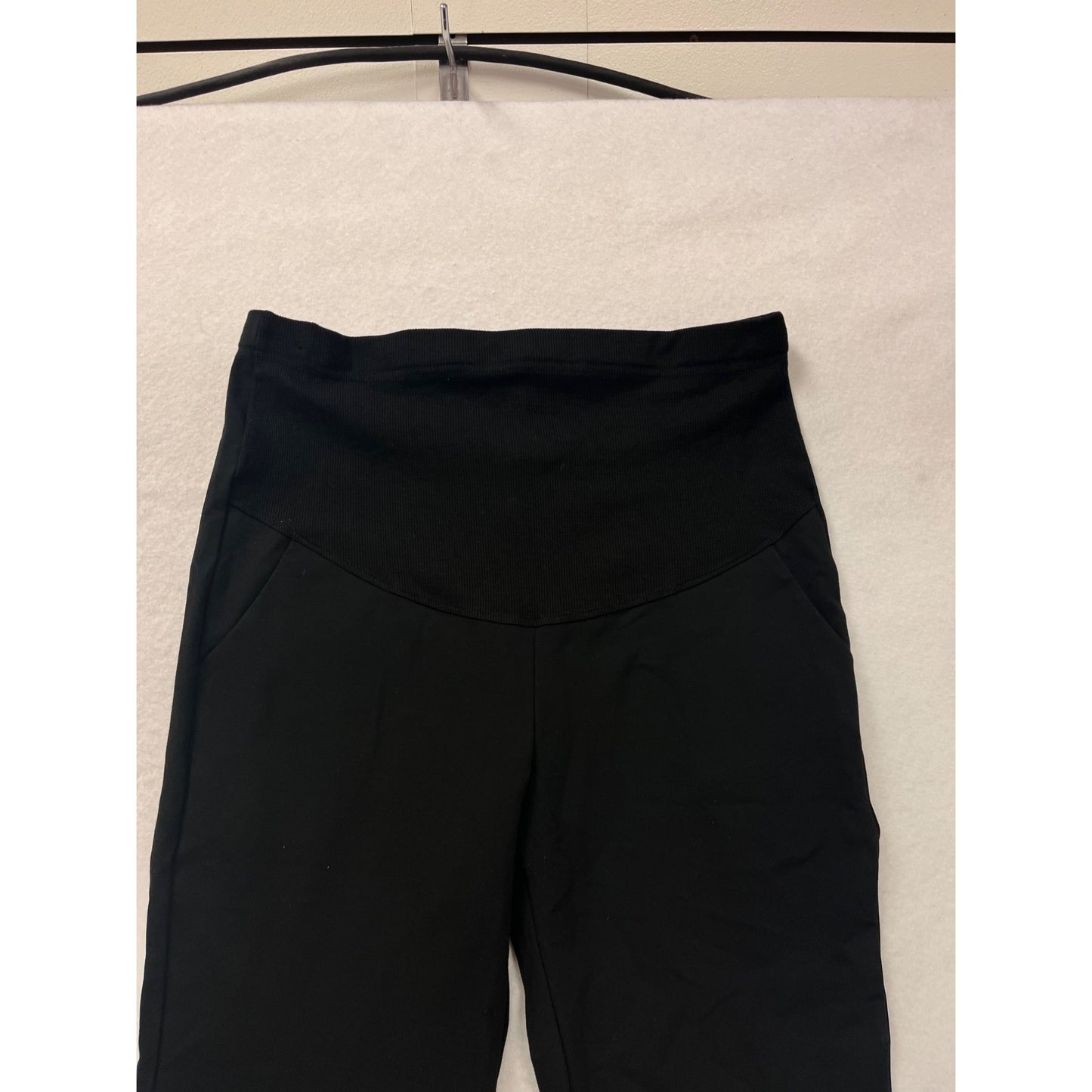 Alina Mae Maternity Black Cropped Pants XL Stretch Waistband #22A