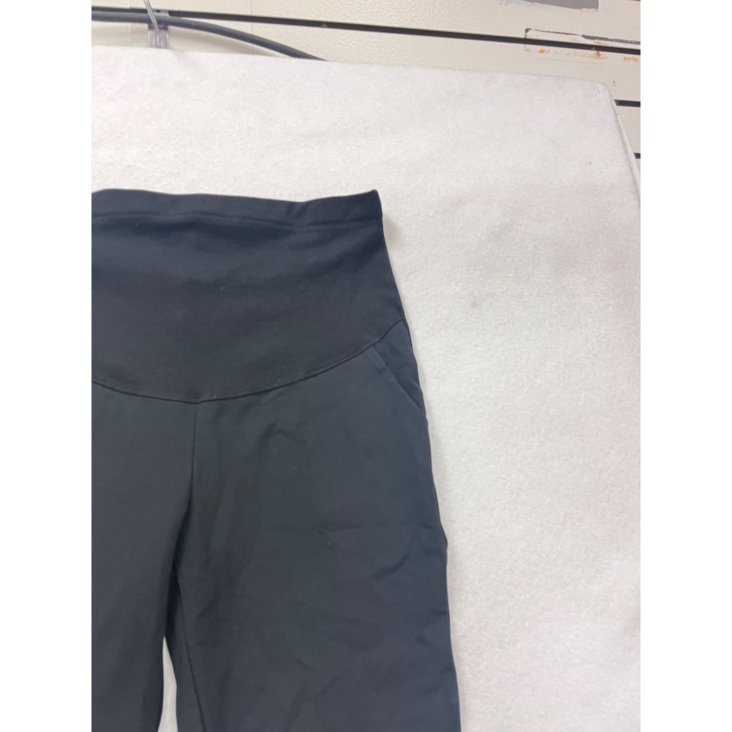 Alina Mae Maternity Black Cropped Pants XL Stretch Waistband #22A