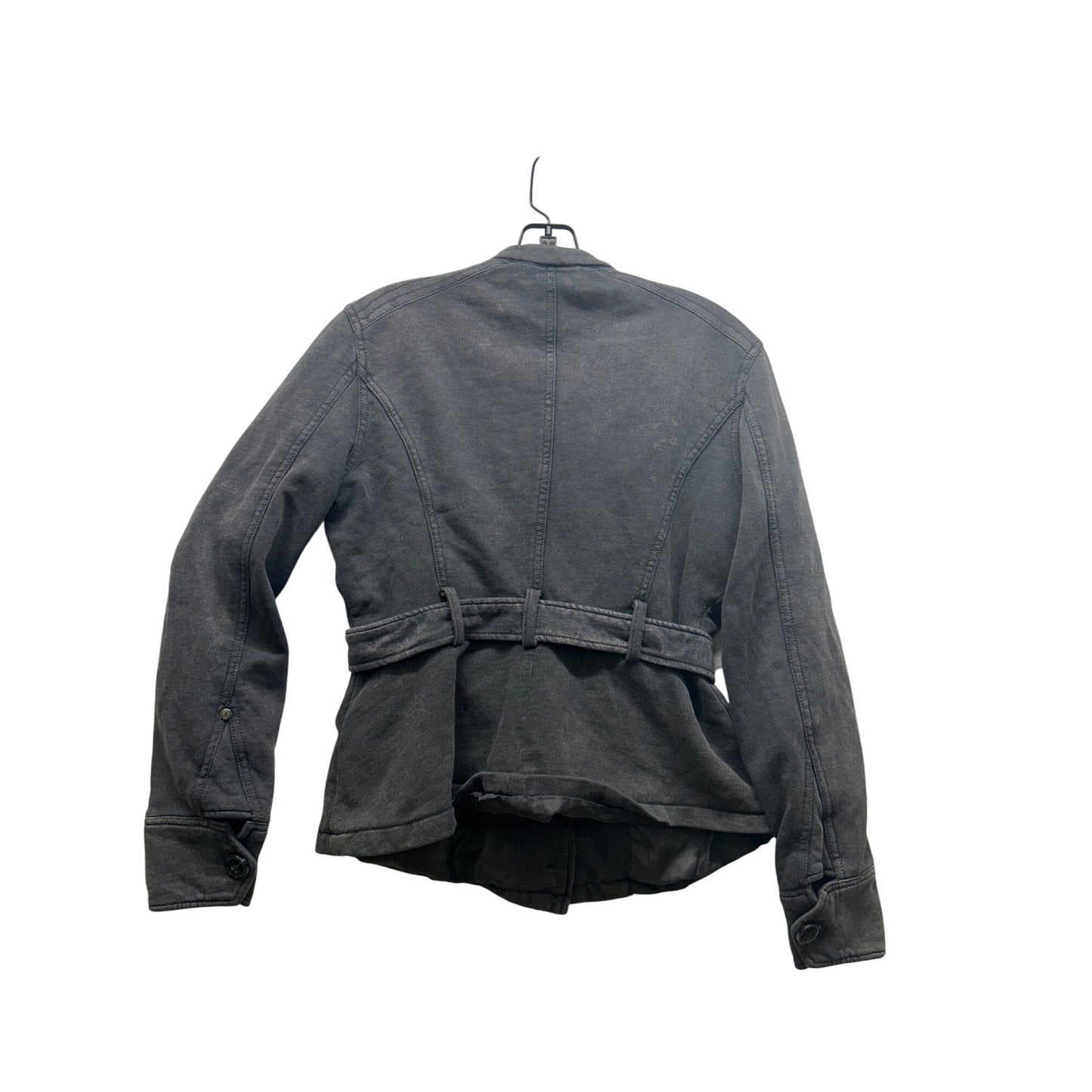 Converse One Star Womens Black Button-Up Belted Jacket #6371