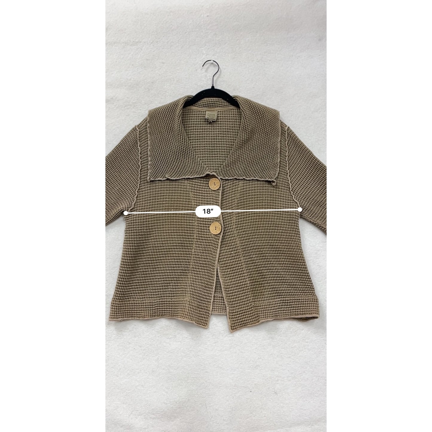 Focus Waffle Knit Cardigan Jacket #48A