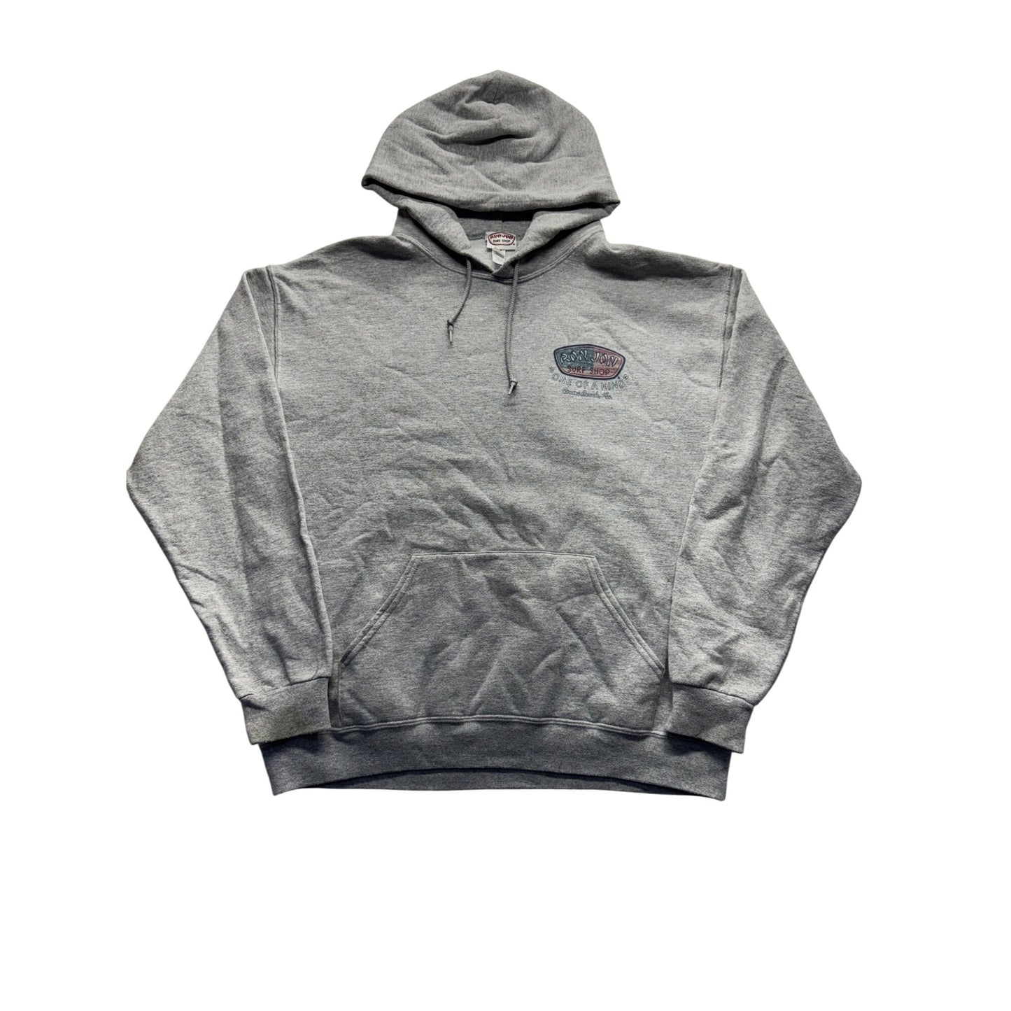 Ron Jon Surf Shop Gray Hoodie Sweatshirt Lg #7849