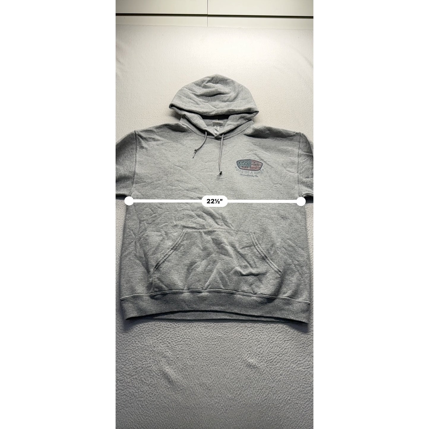 Ron Jon Surf Shop Gray Hoodie Sweatshirt Lg #7849