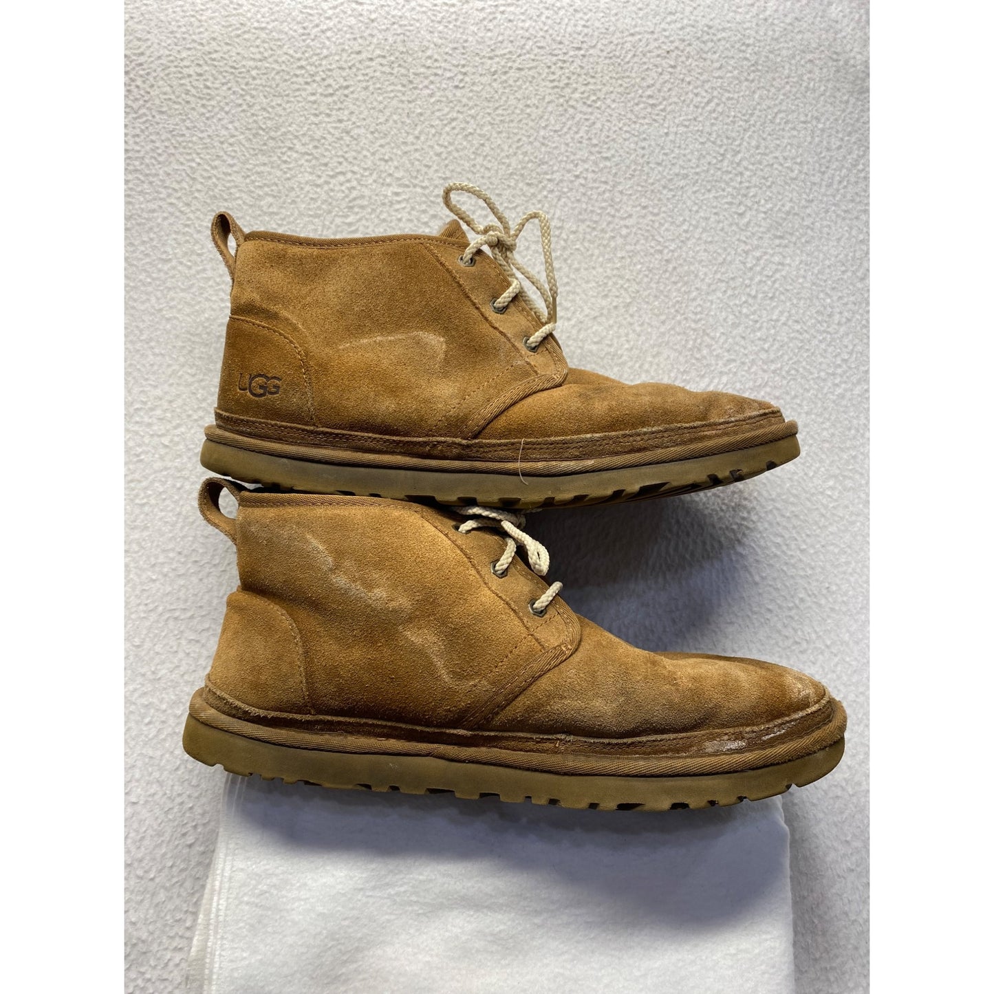 UGG Mens Suede Shearling Lined Lace-Up Chukka Boots #7271
