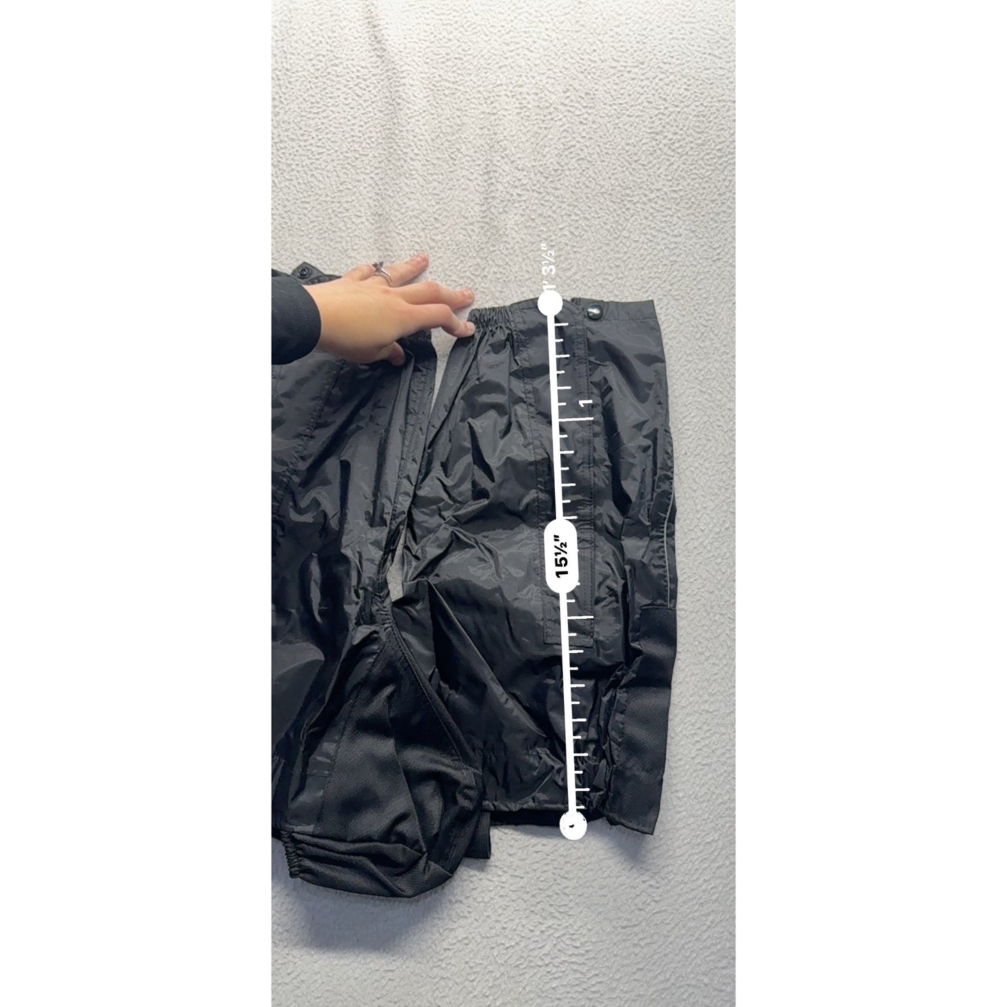 Motocentric Mototrek Boot Covers Large Black Waterproof Motorcycle Gear #9900