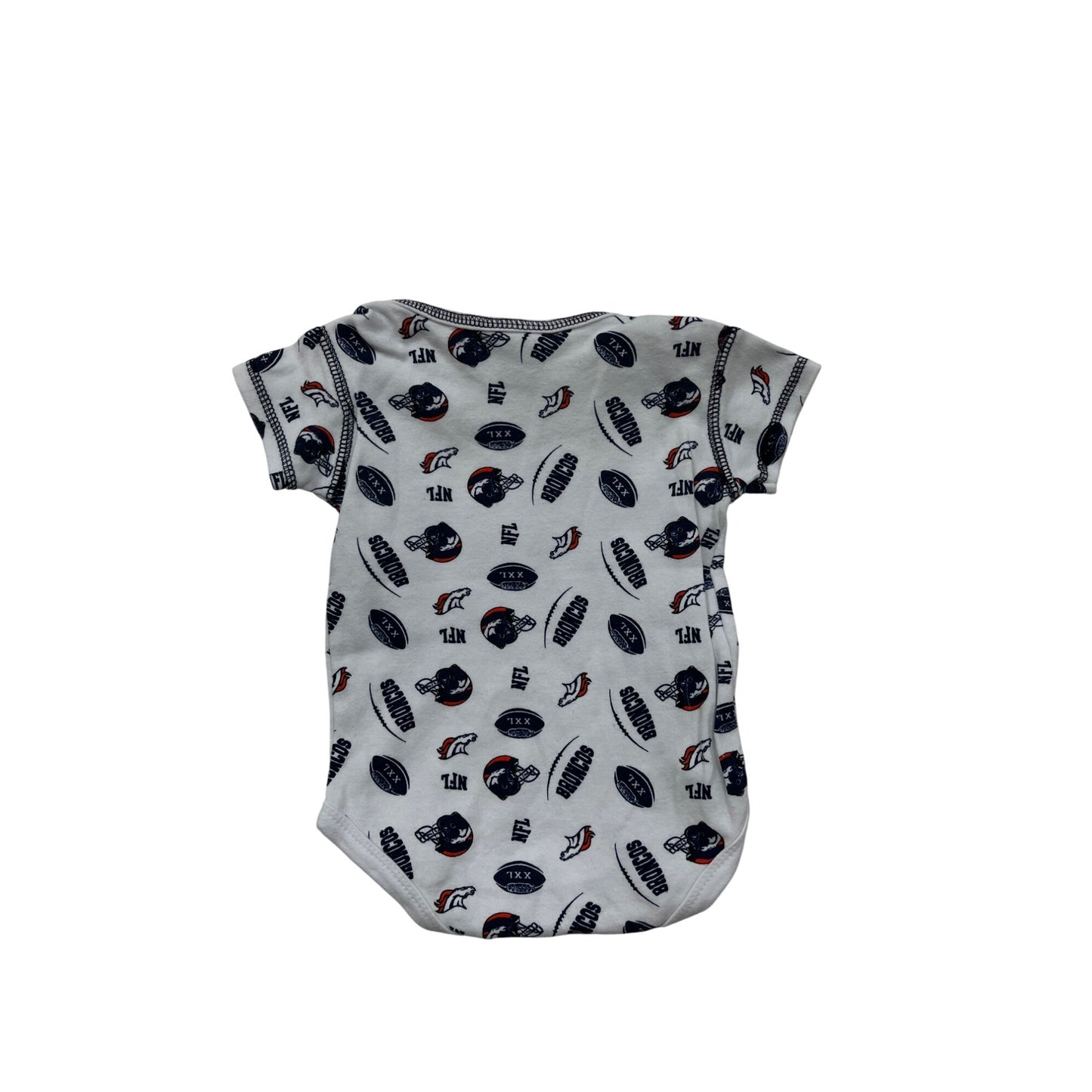 NFL Team Apparel Baby Broncos Print bodysuit 0-3M #6449