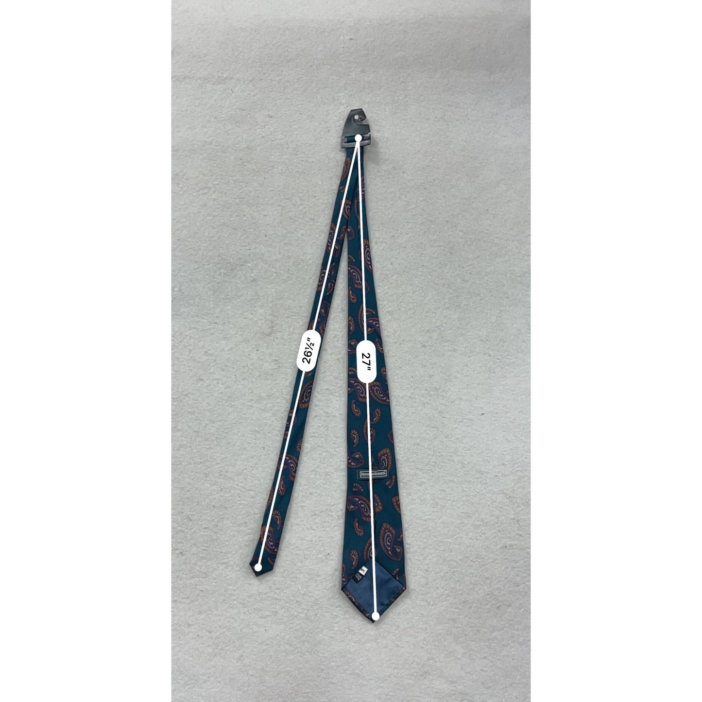 Mens Kenneth Roberts Paisley Patterned Silk Tie #51A