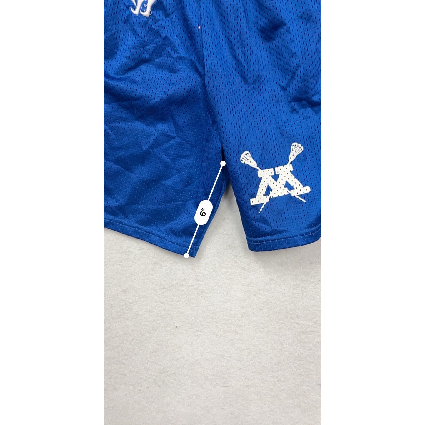 Warrior Youth M Blue Lacrosse Mesh Shorts #482A