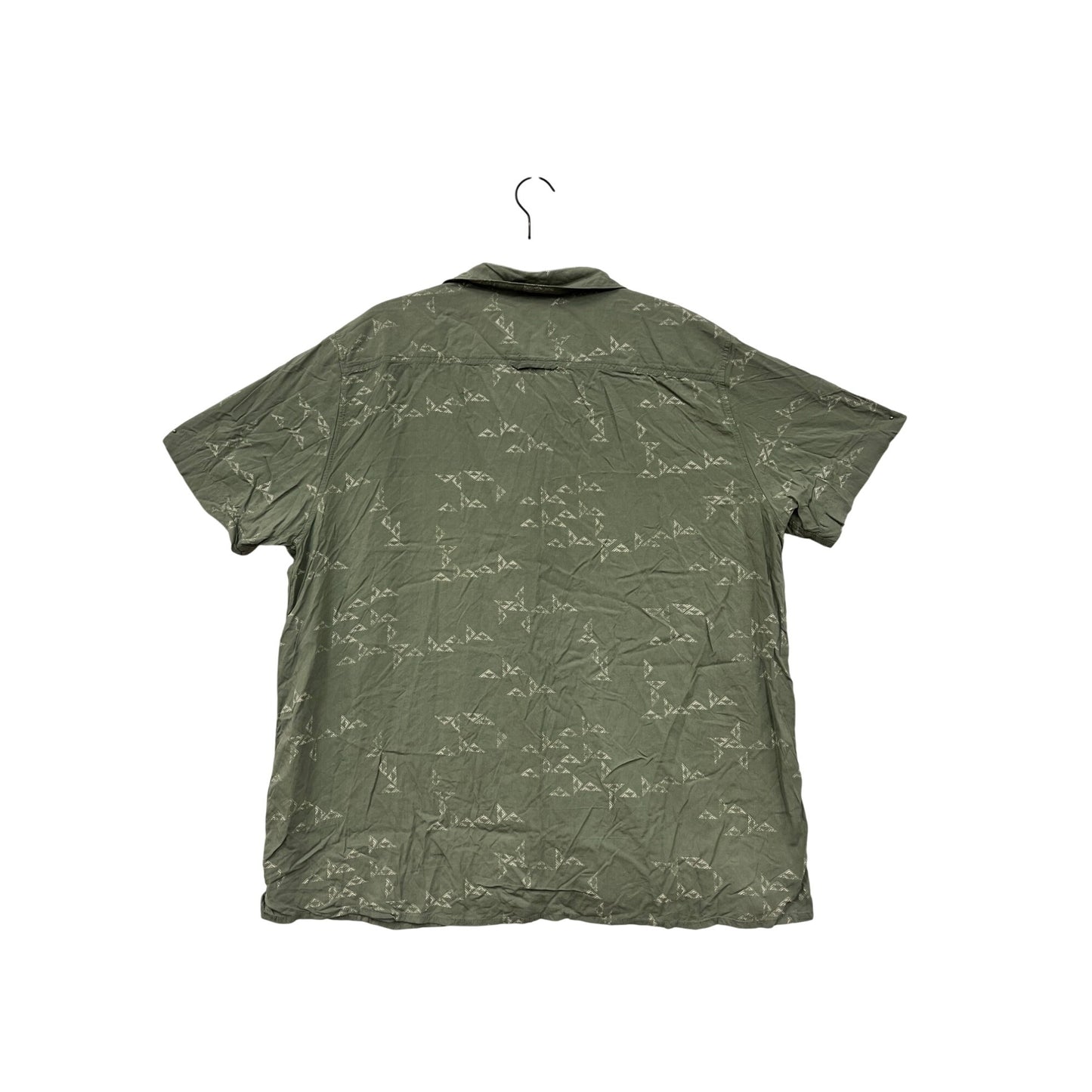 Men’s Sun + Stone XXL Tropical Green Short Sleeve Button-Up Shirt #6071