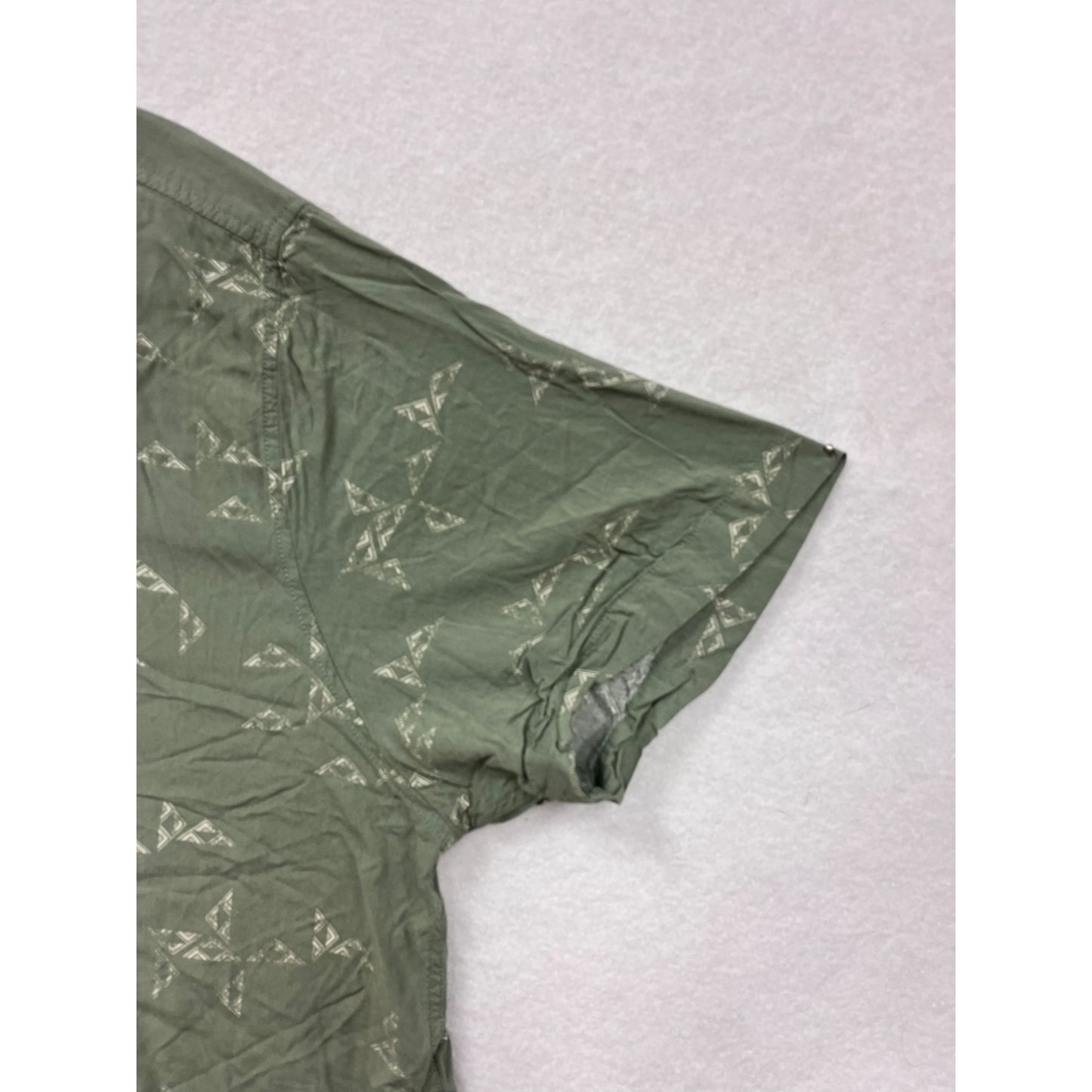 Men’s Sun + Stone XXL Tropical Green Short Sleeve Button-Up Shirt #6071