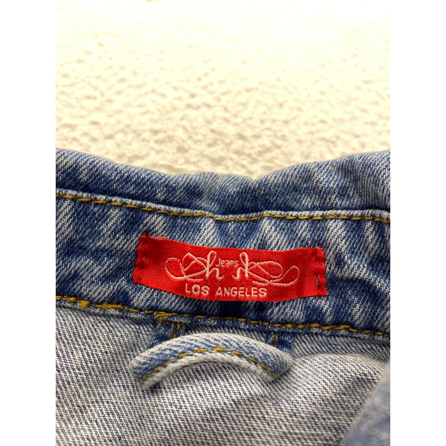 Cropped Denim Jacket With Frayed Hem By HH Jeans Los Angeles #7278