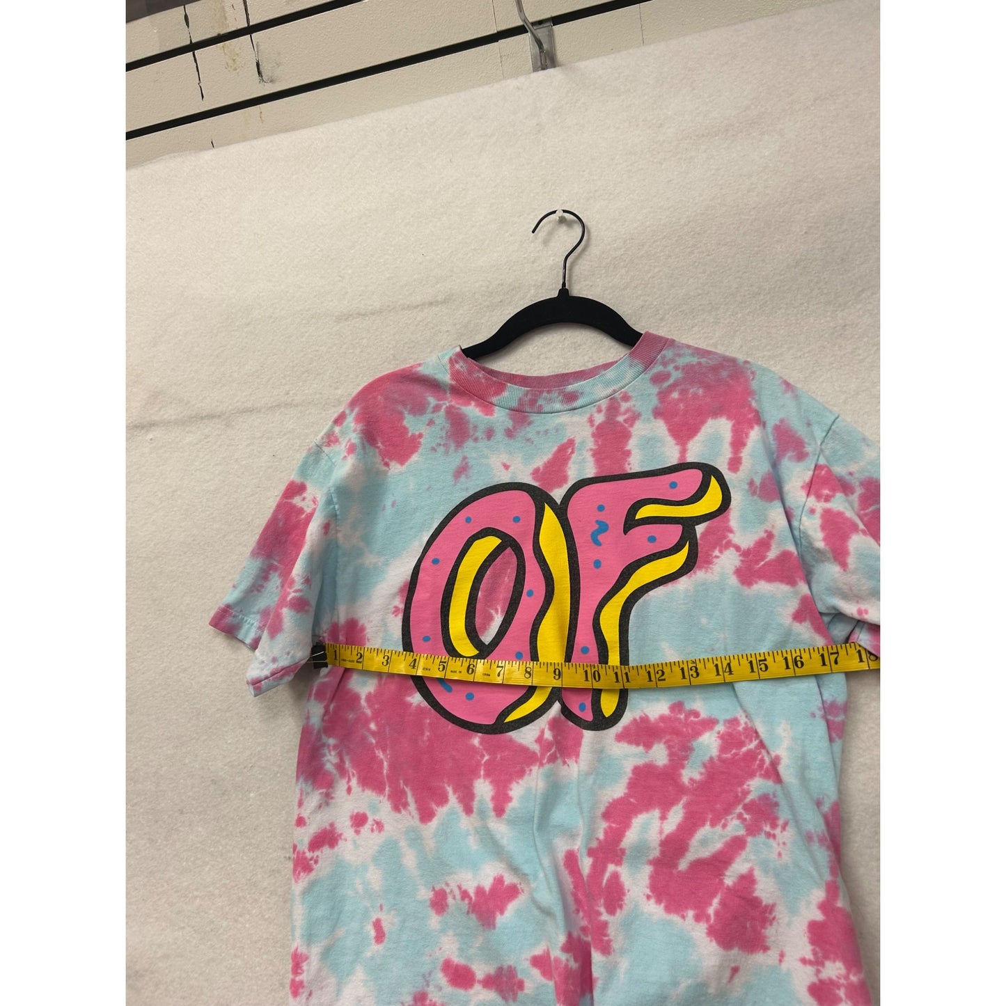 Odd Future Tie-Dye T-Shirt Pink & Blue Cotton Medium #6988