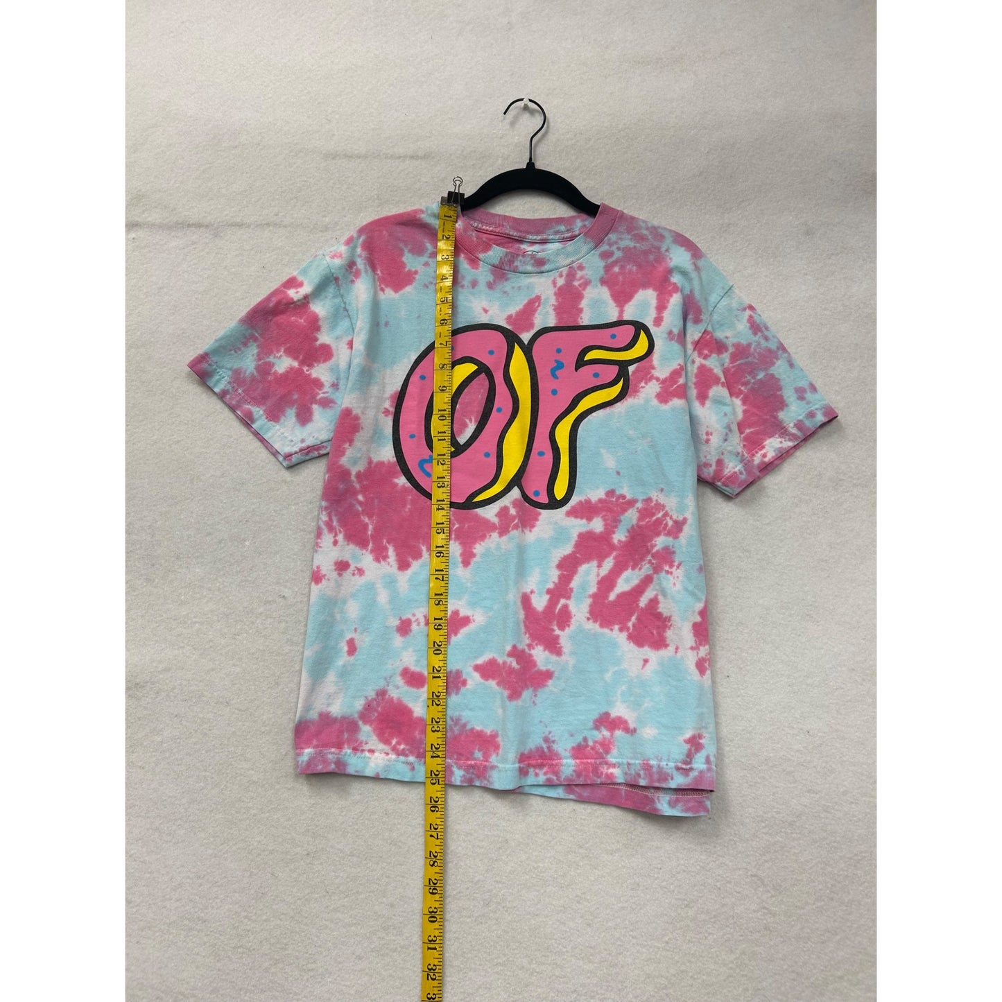 Odd Future Tie-Dye T-Shirt Pink & Blue Cotton Medium #6988