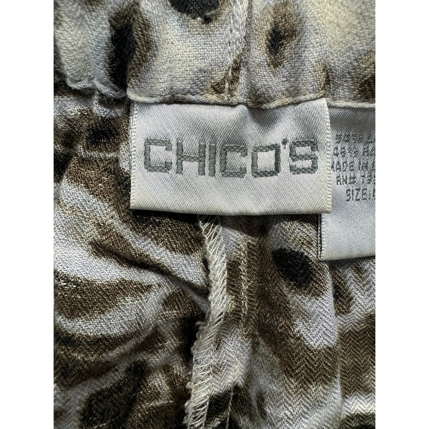 Chicos Patterned Wide leg Pants #3979