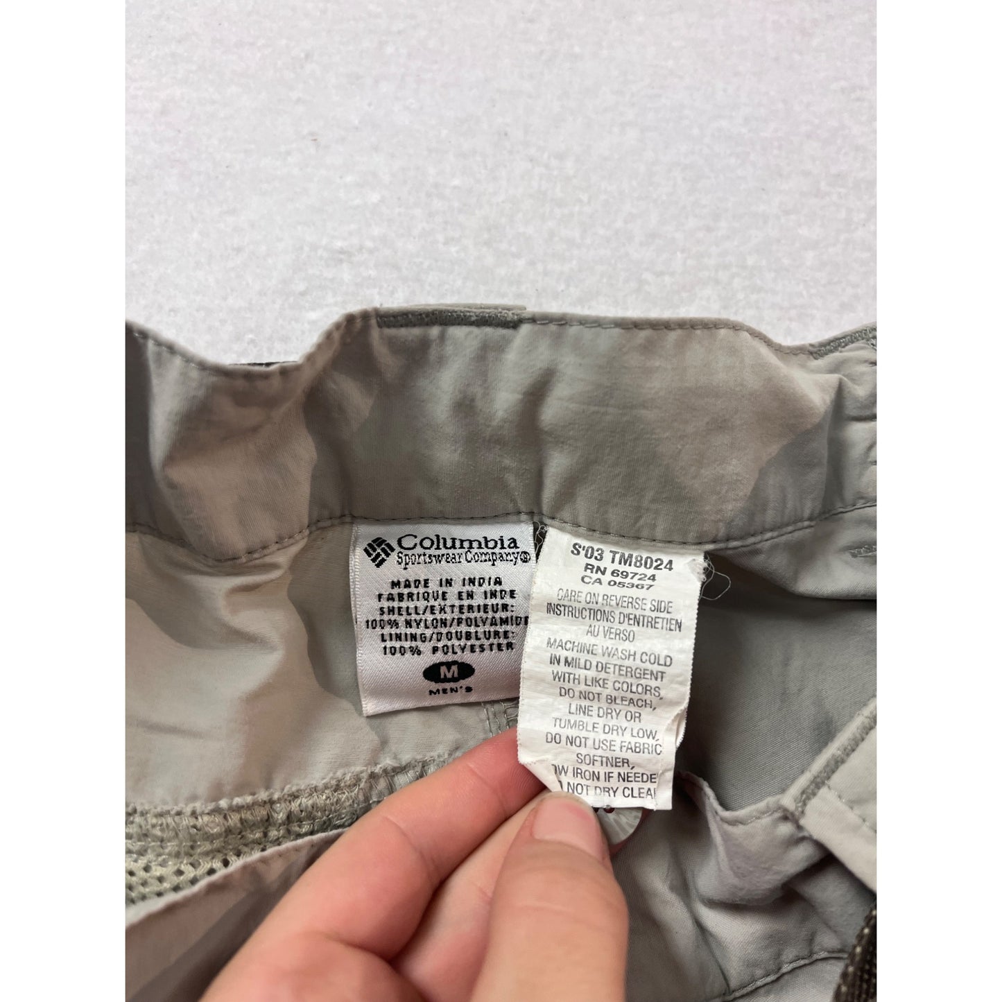 Columbia Convertible Cargo Pants M Beige #857A