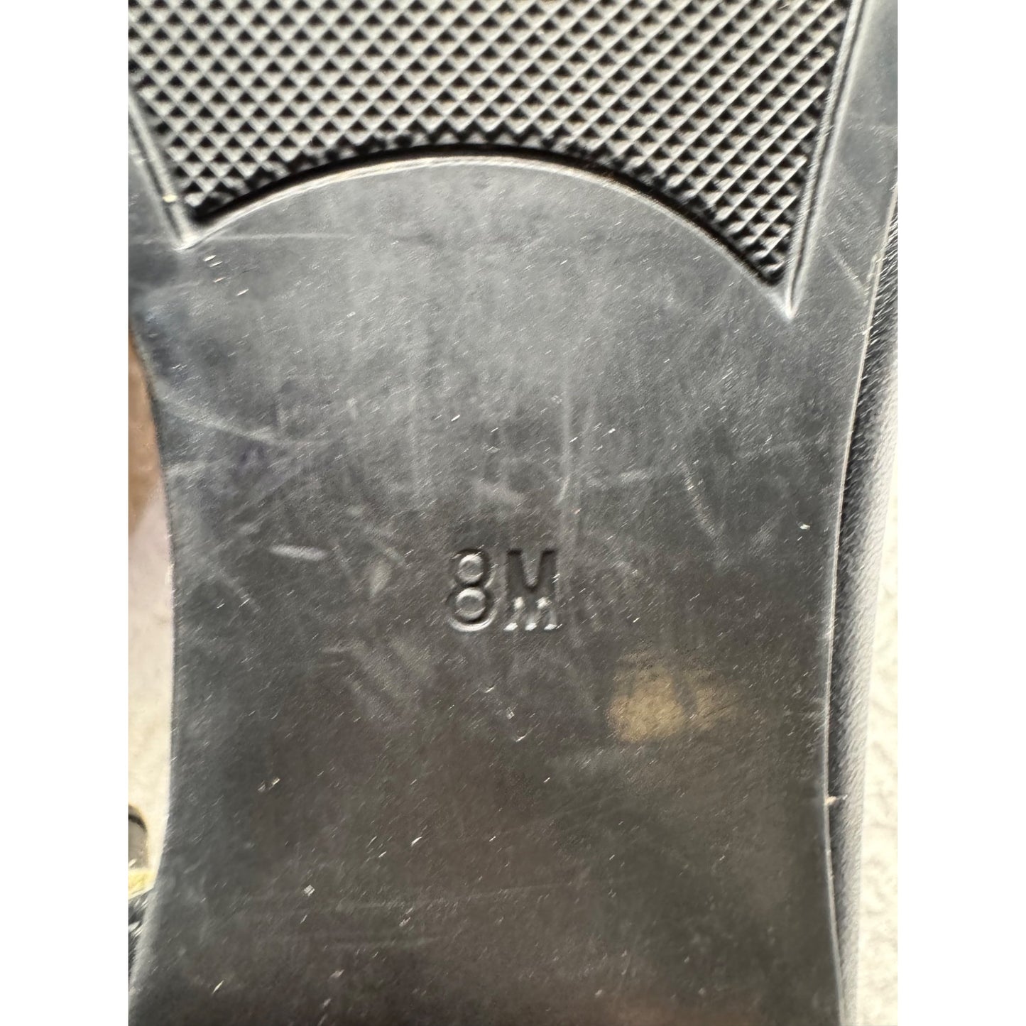 Marc Fisher Black Leather Pointed Toe Flats Size 8M #9400