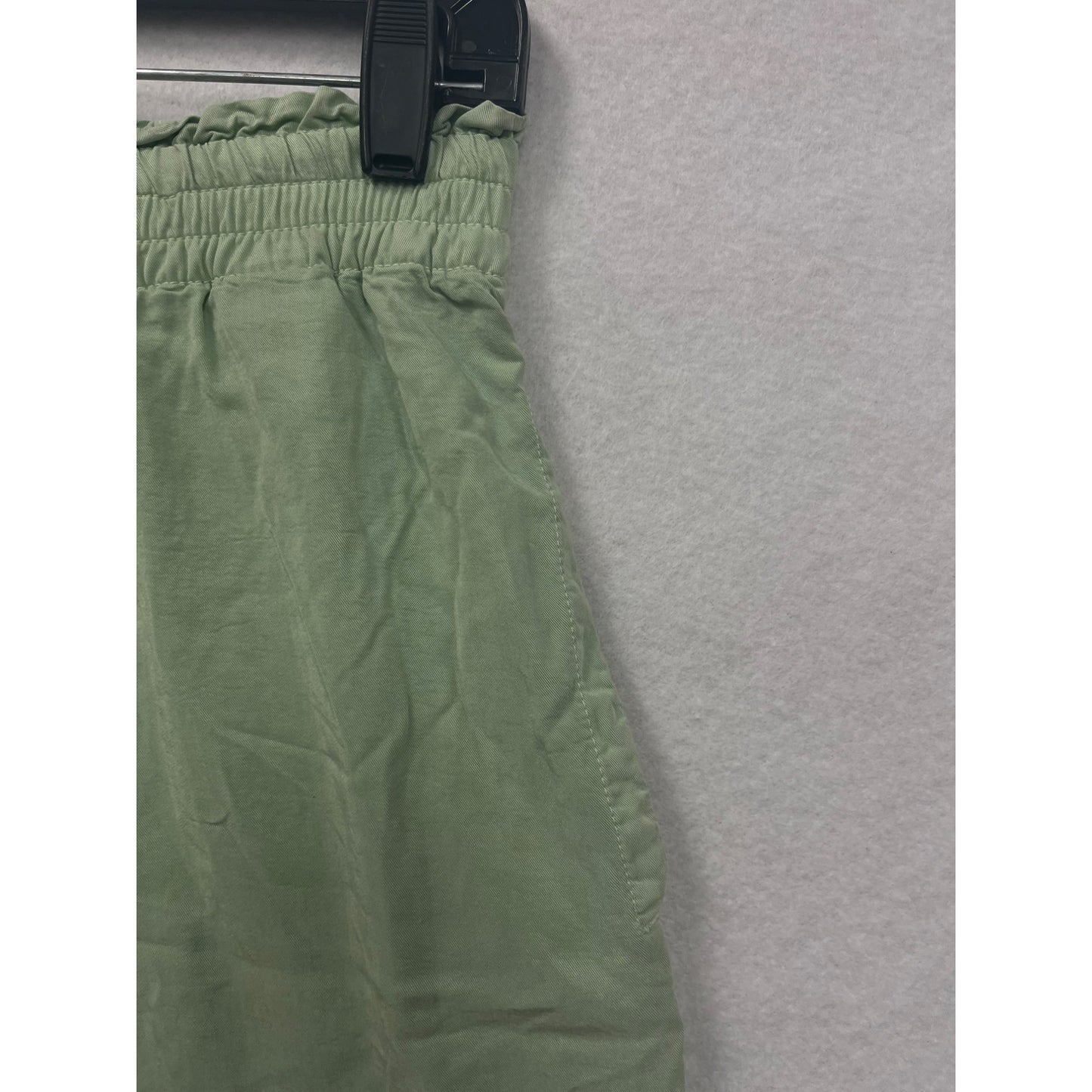 Women’s Stradivarius Green Elastic Waist Trousers #2949