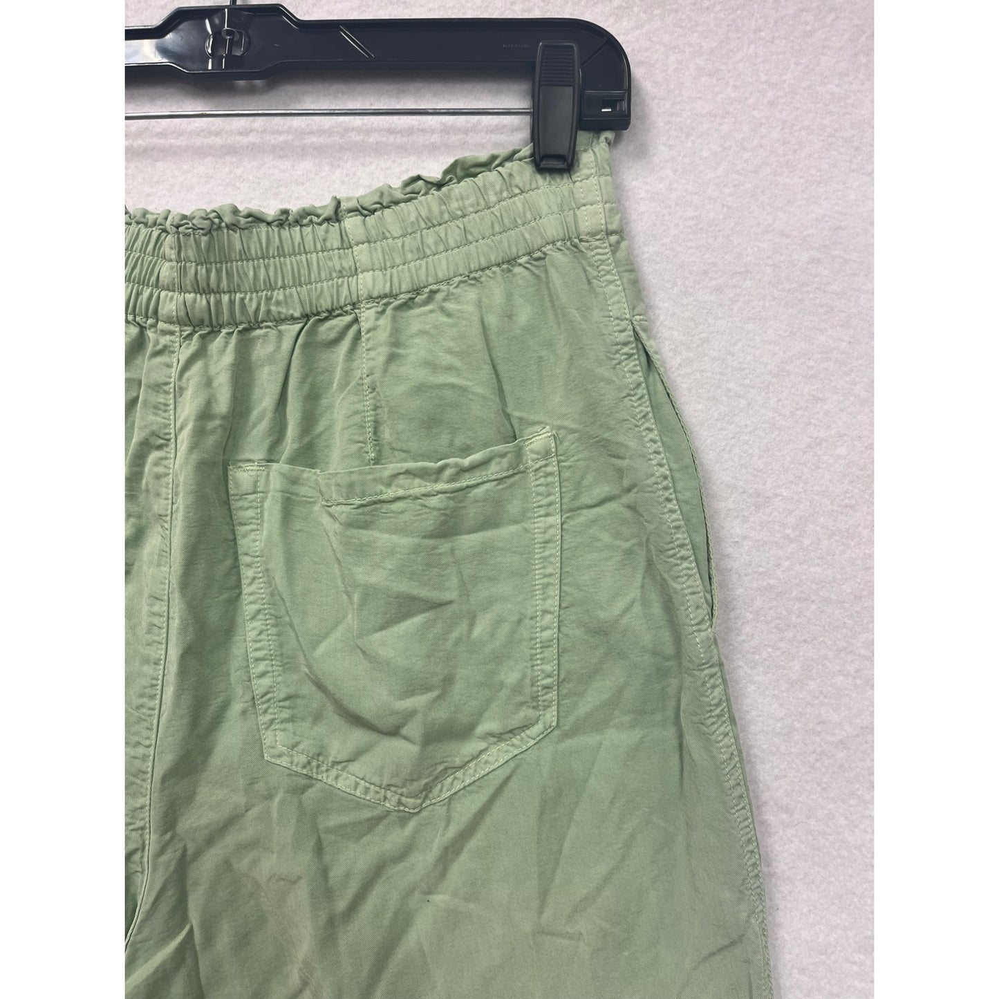 Women’s Stradivarius Green Elastic Waist Trousers #2949