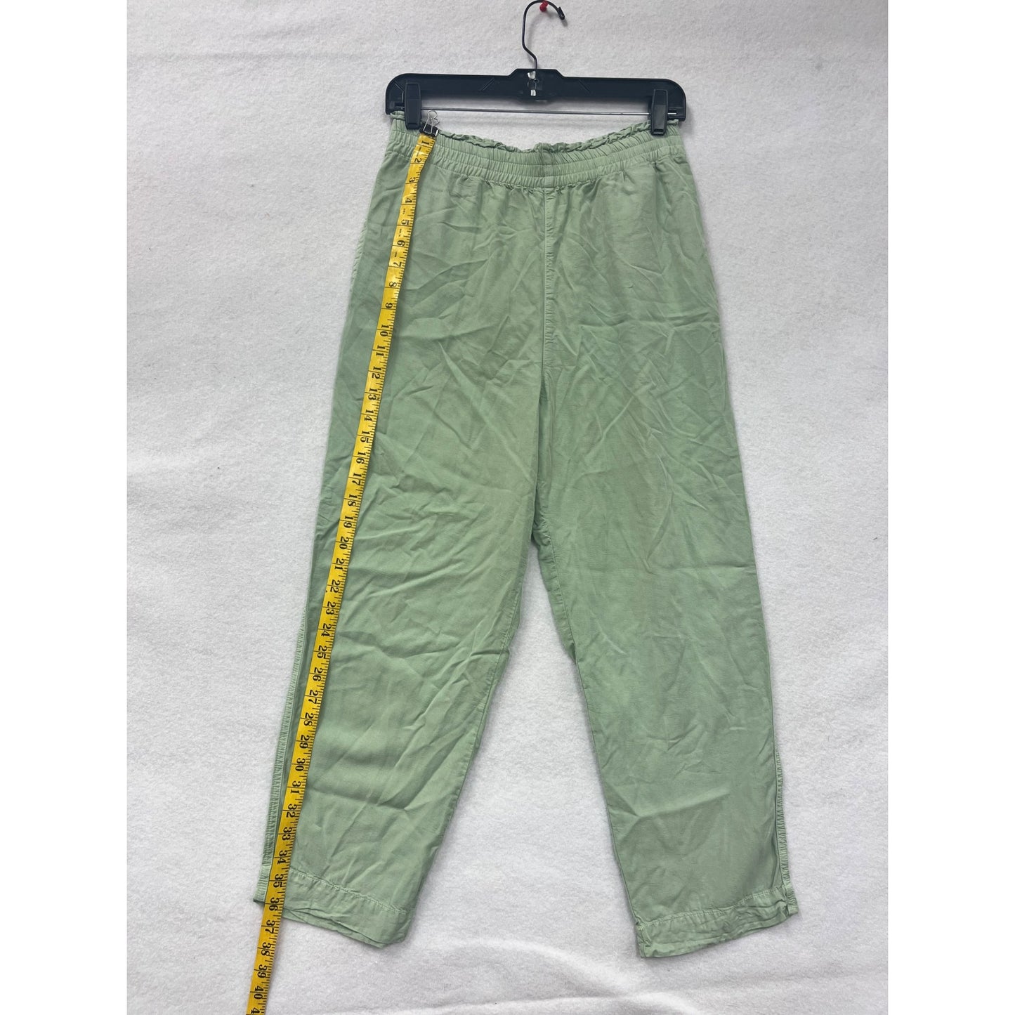 Women’s Stradivarius Green Elastic Waist Trousers #2949