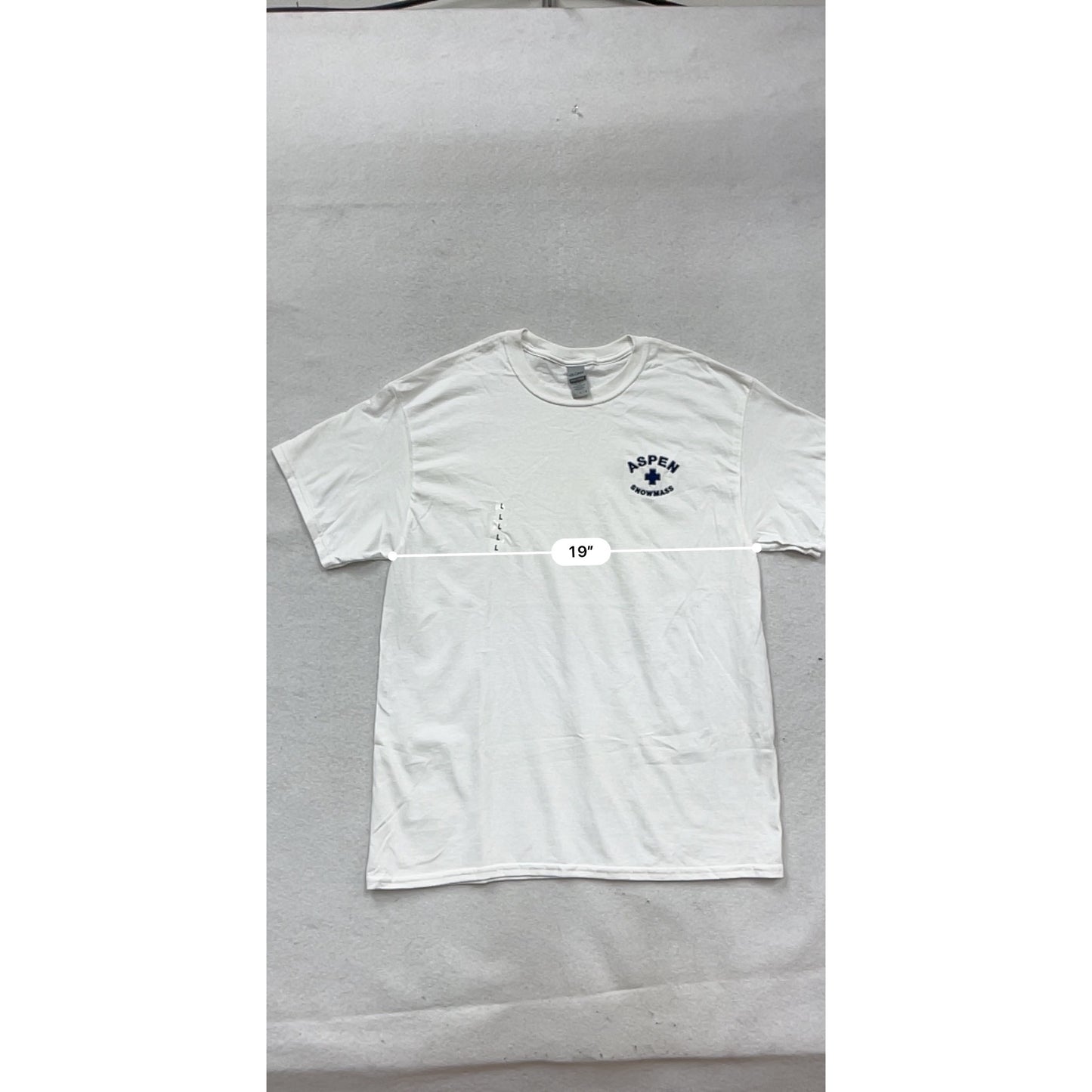 Aspen Snowmass Gildan Heavy Cotton White T-Shirt L #393A