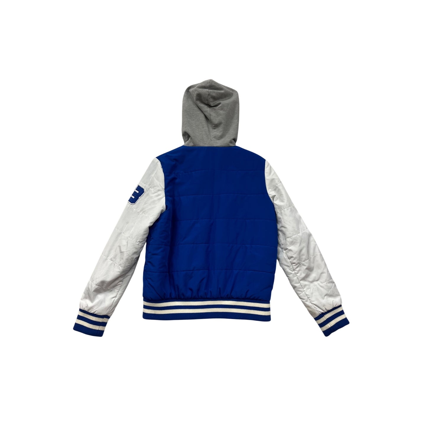 Love Tree Womens Blue & White Varsity Jacket #8418