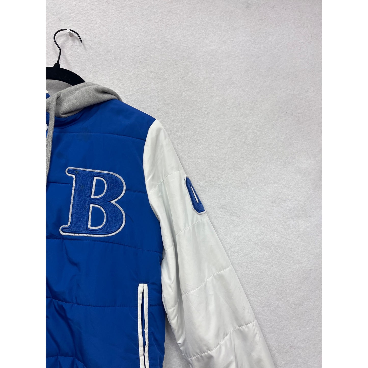 Love Tree Womens Blue & White Varsity Jacket #8418