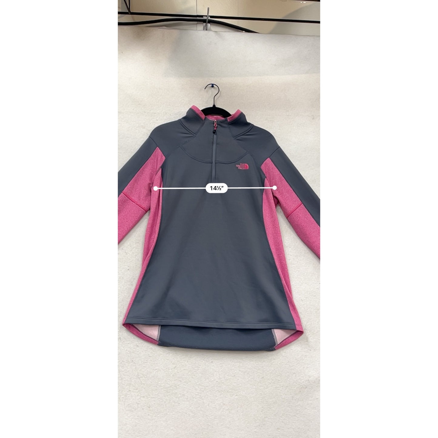 The North Face L/G Gray & Pink Quarter Zip #972A