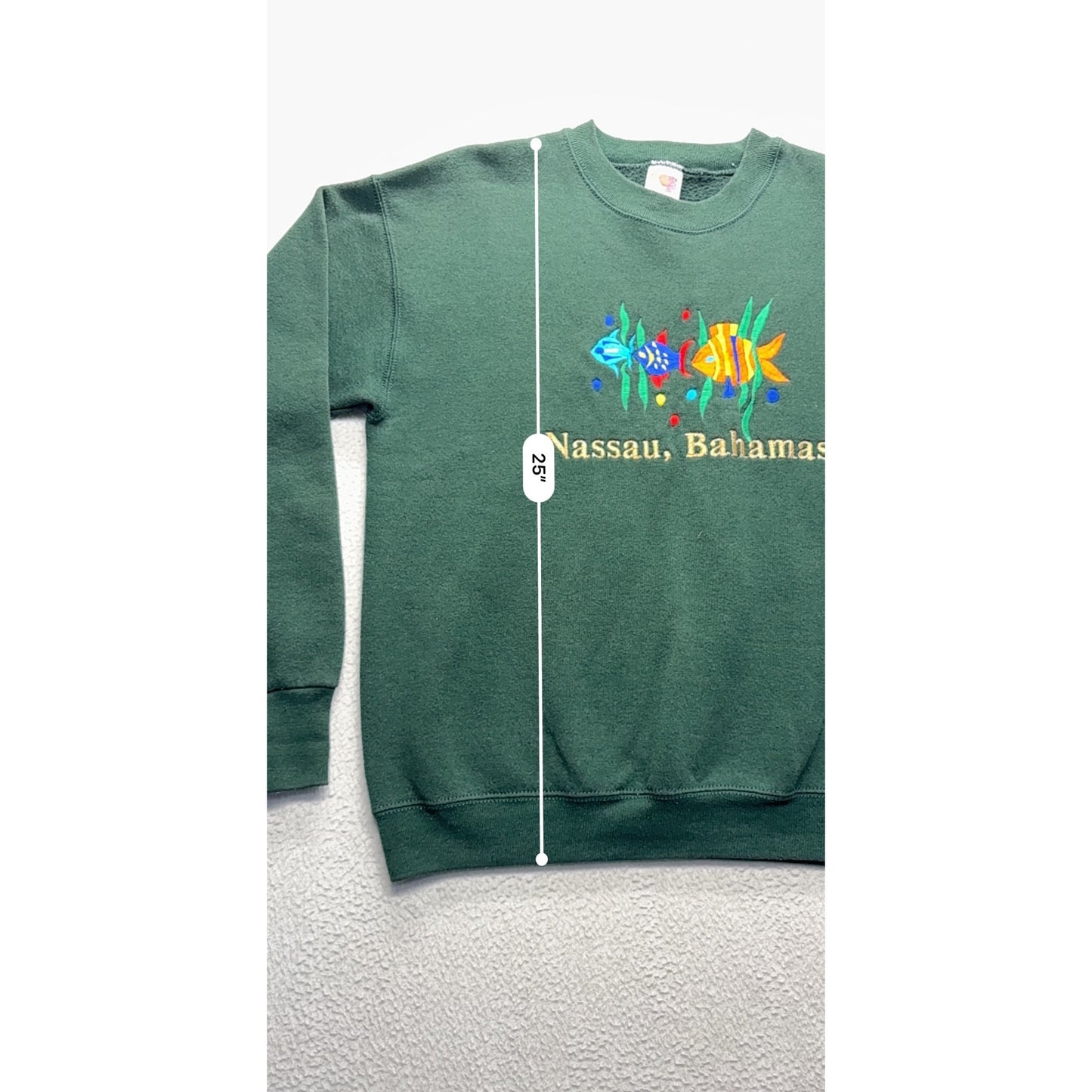 Vintage Fruit Of The Loom Nassau Bahamas Sweatshirt #7588