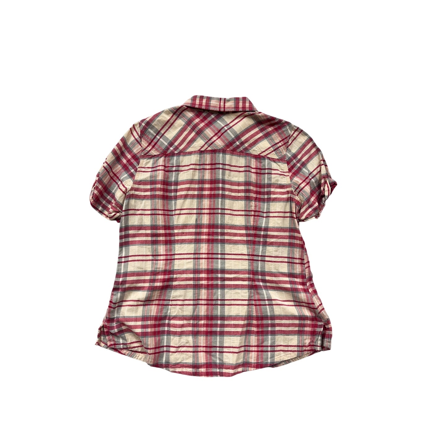 Carhartt Womens Plaid Short Sleeve Button-Up Shirt #8225