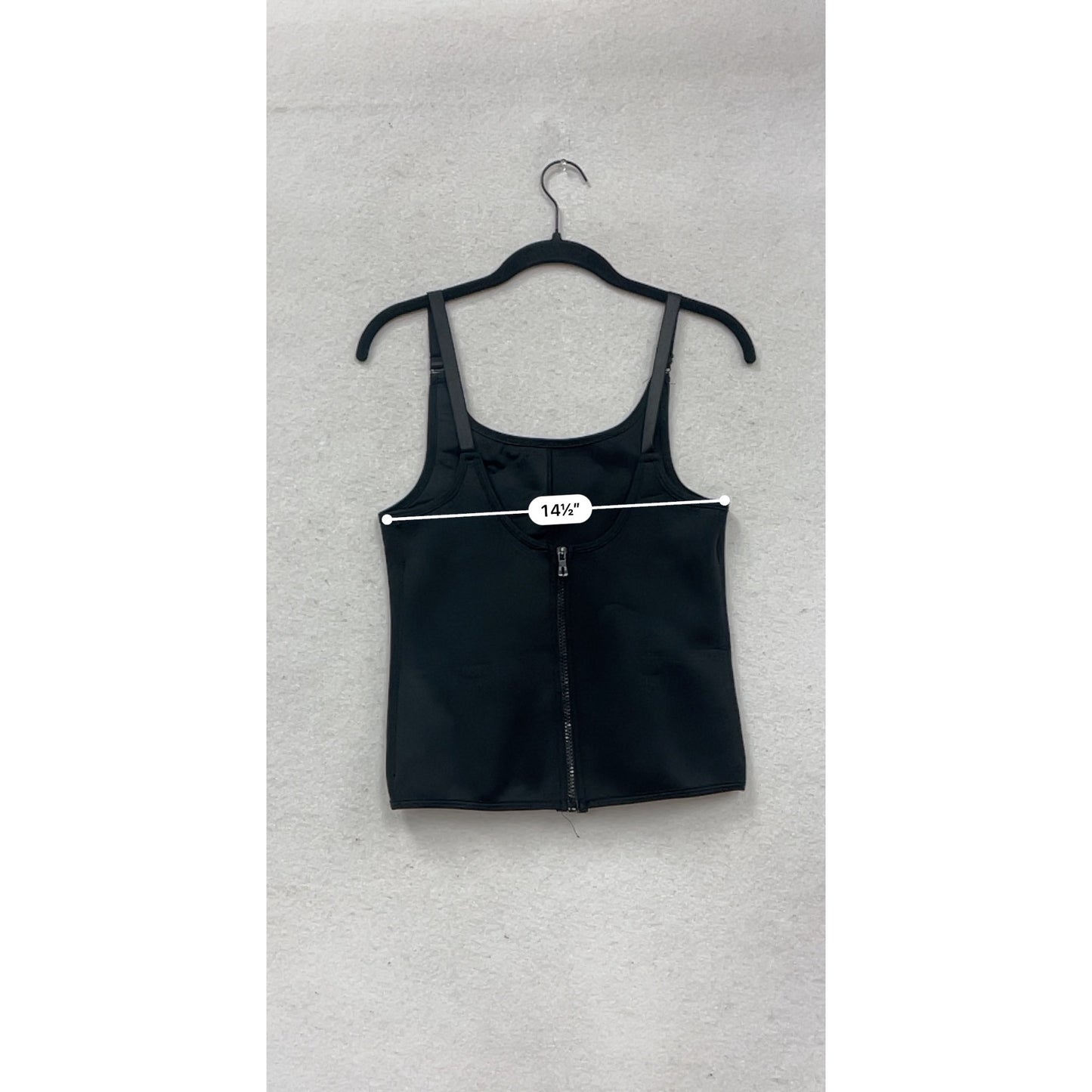 Waist Trainer Shapewear Corset Tank Top With Adjustable Straps & Front Zipper Medium Size #374A