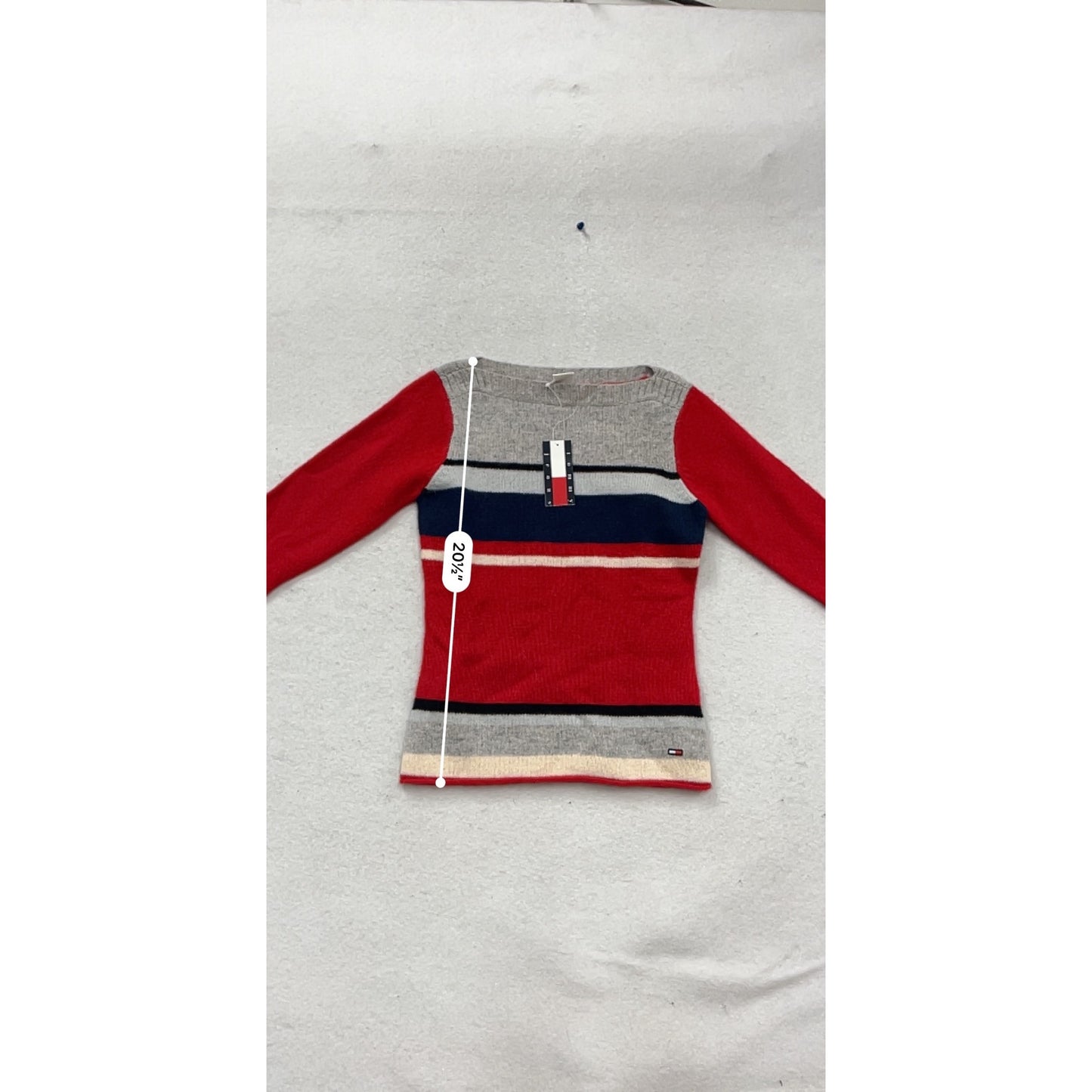 Tommy Jeans Womens Striped Long Sleeve Sweater S #742A