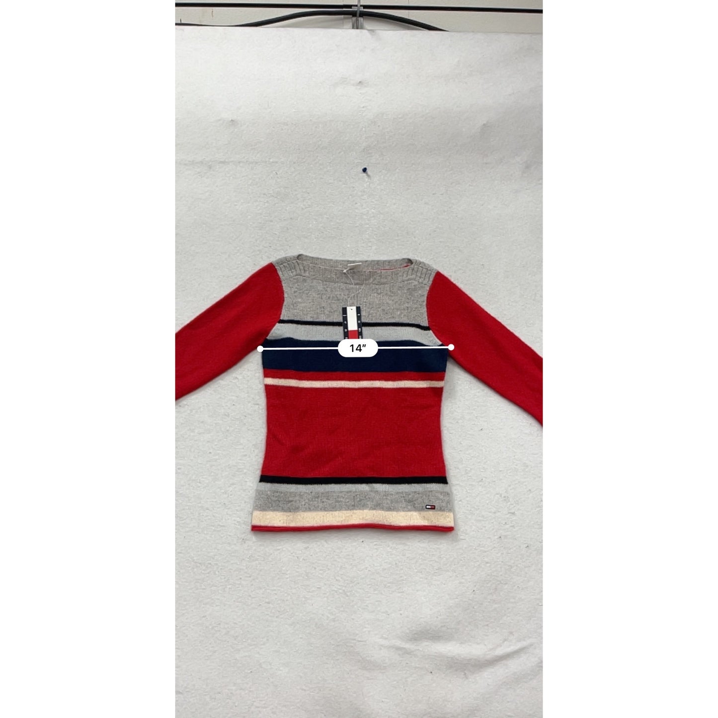 Tommy Jeans Womens Striped Long Sleeve Sweater S #742A
