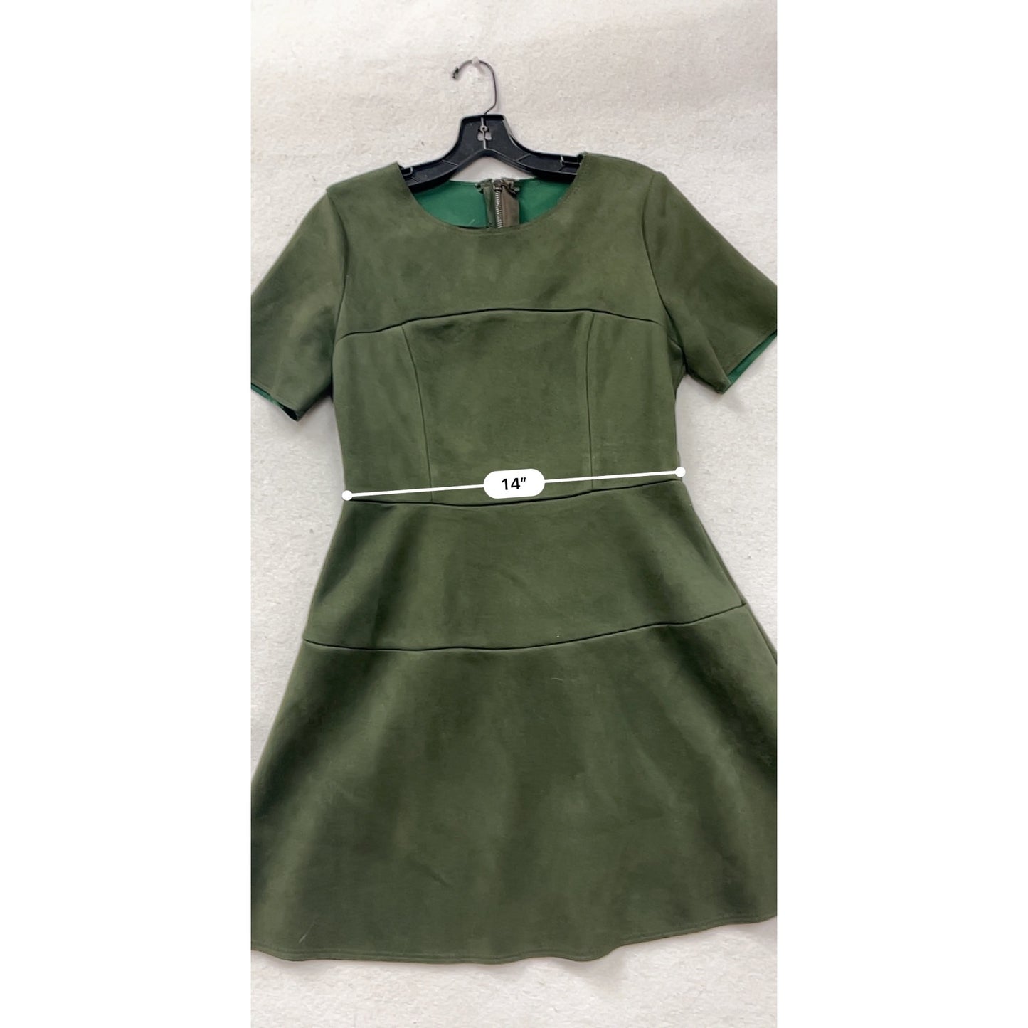 Frnch Womens Short Sleeve Green Dress Size M #8367