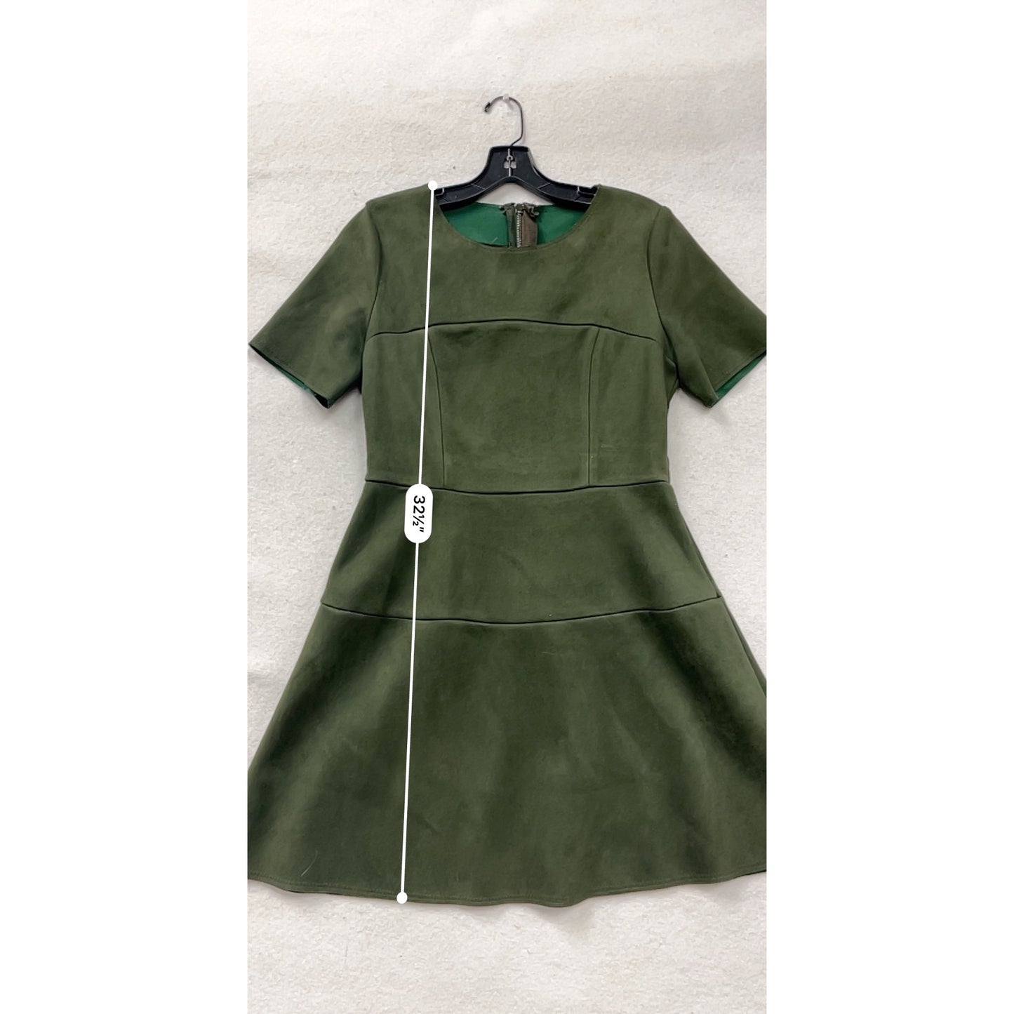 Frnch Womens Short Sleeve Green Dress Size M #8367