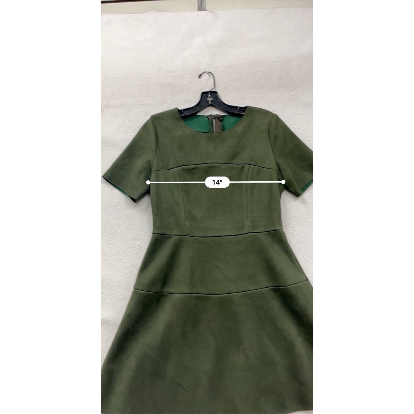 Frnch Womens Short Sleeve Green Dress Size M #8367