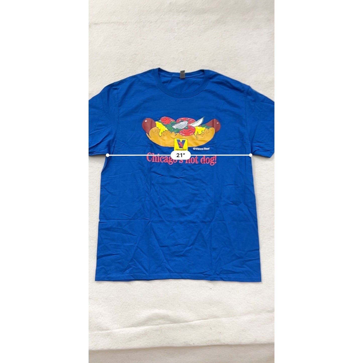 Vienna Beef Chicagos Hot Dog Graphic T-Shirt Men’s XL #8113