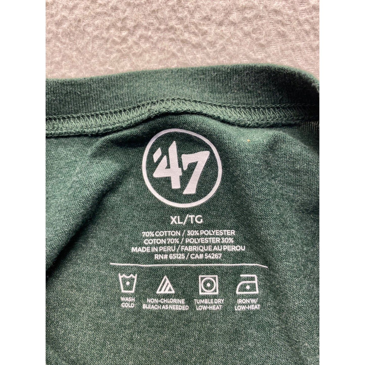 New York Jets 47 Brand XL Green T-Shirt Cotton/Polyester Blend #7141