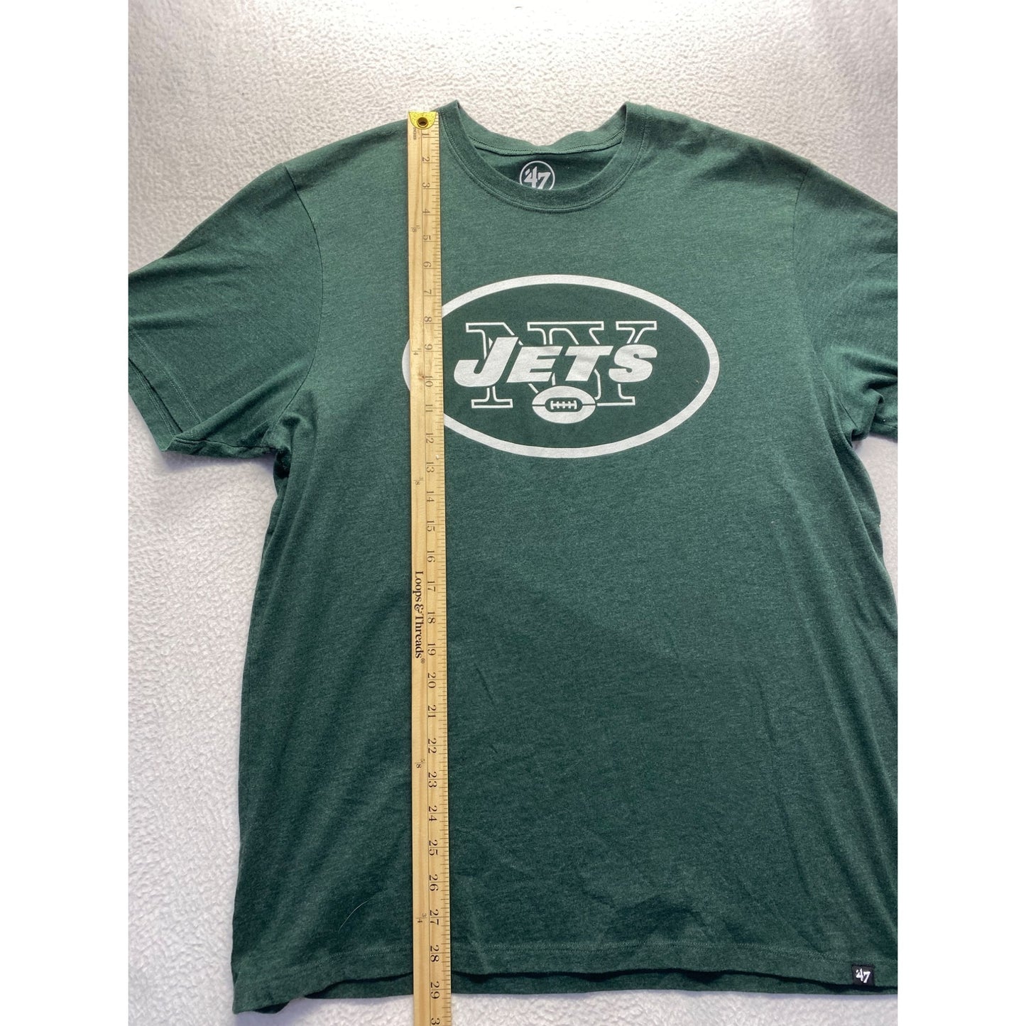 New York Jets 47 Brand XL Green T-Shirt Cotton/Polyester Blend #7141