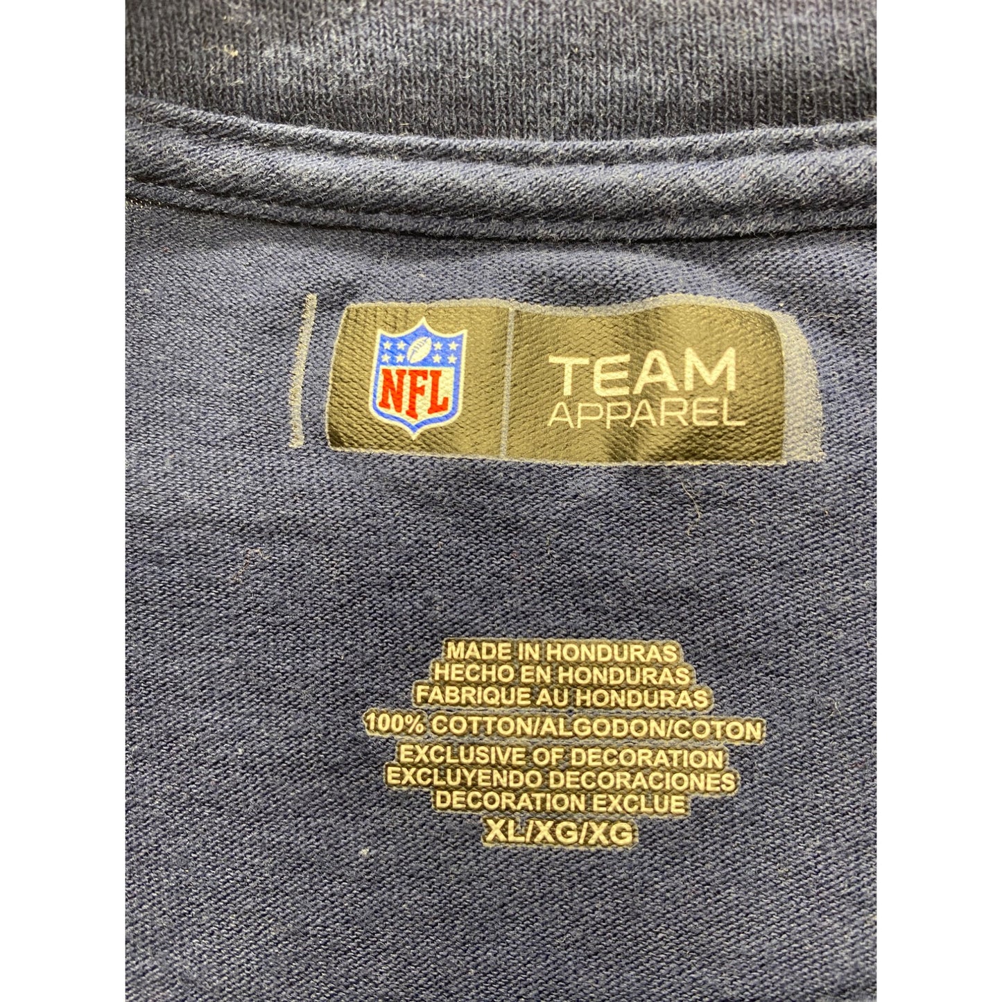 Seattle Seahawks NFL Team Apparel Navy Graphic Tee XL #7308