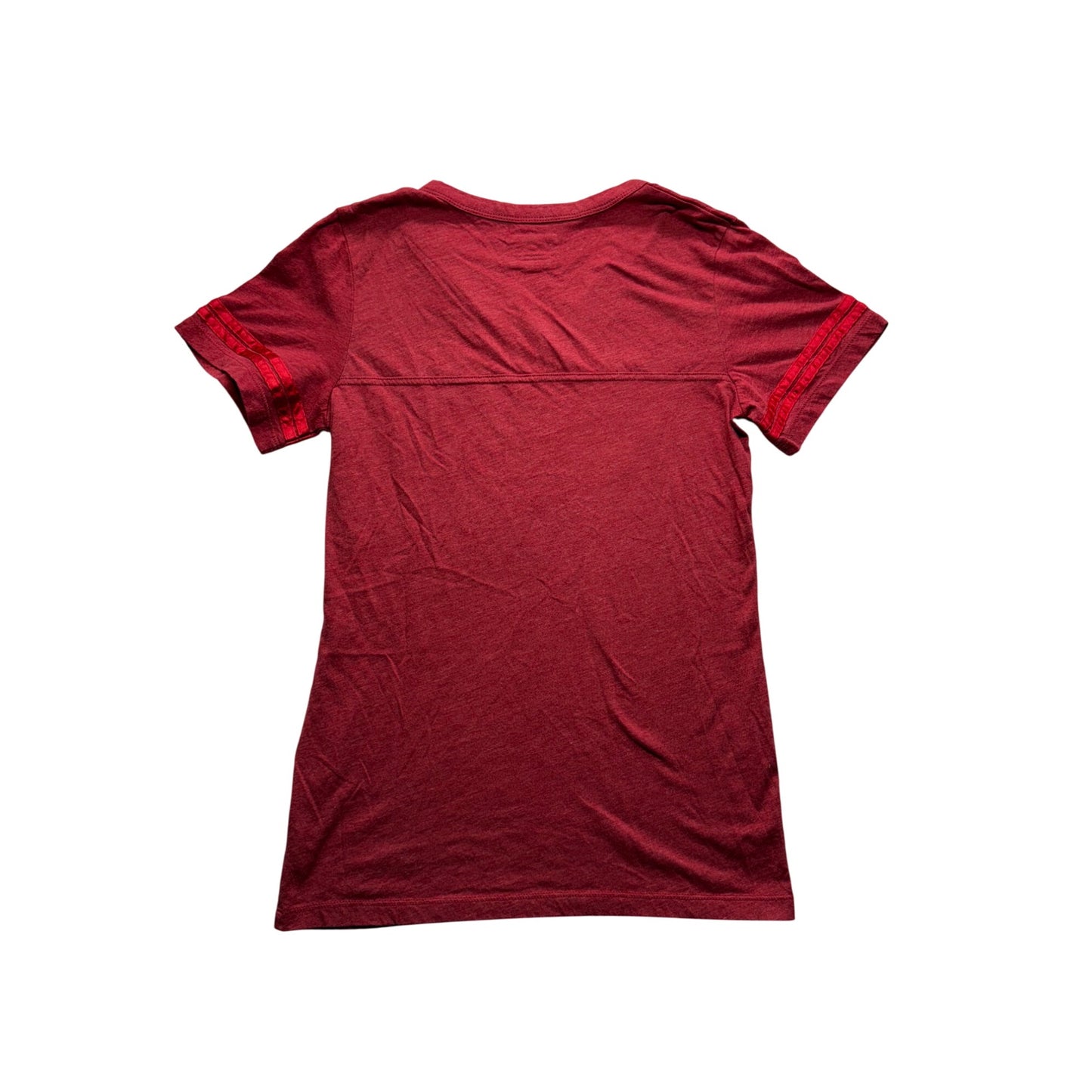 Nebraska Huskers Womens Red V-Neck T-Shirt By JanSport #7445