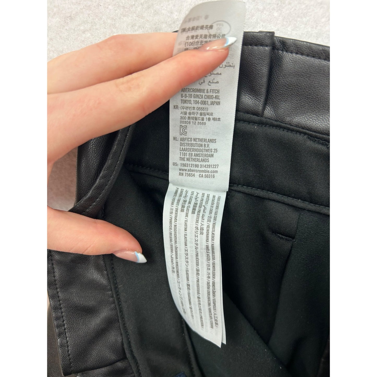 Abercrombie & Fitch Womens Faux Leather Pants #6369