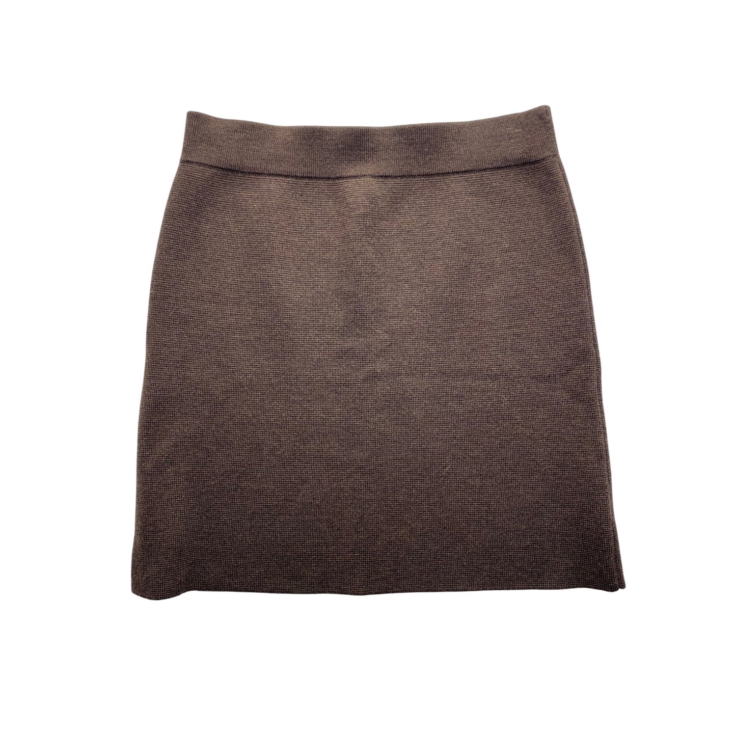 Brown Merino Wool Knit Skirt By Krimson Klover #7407