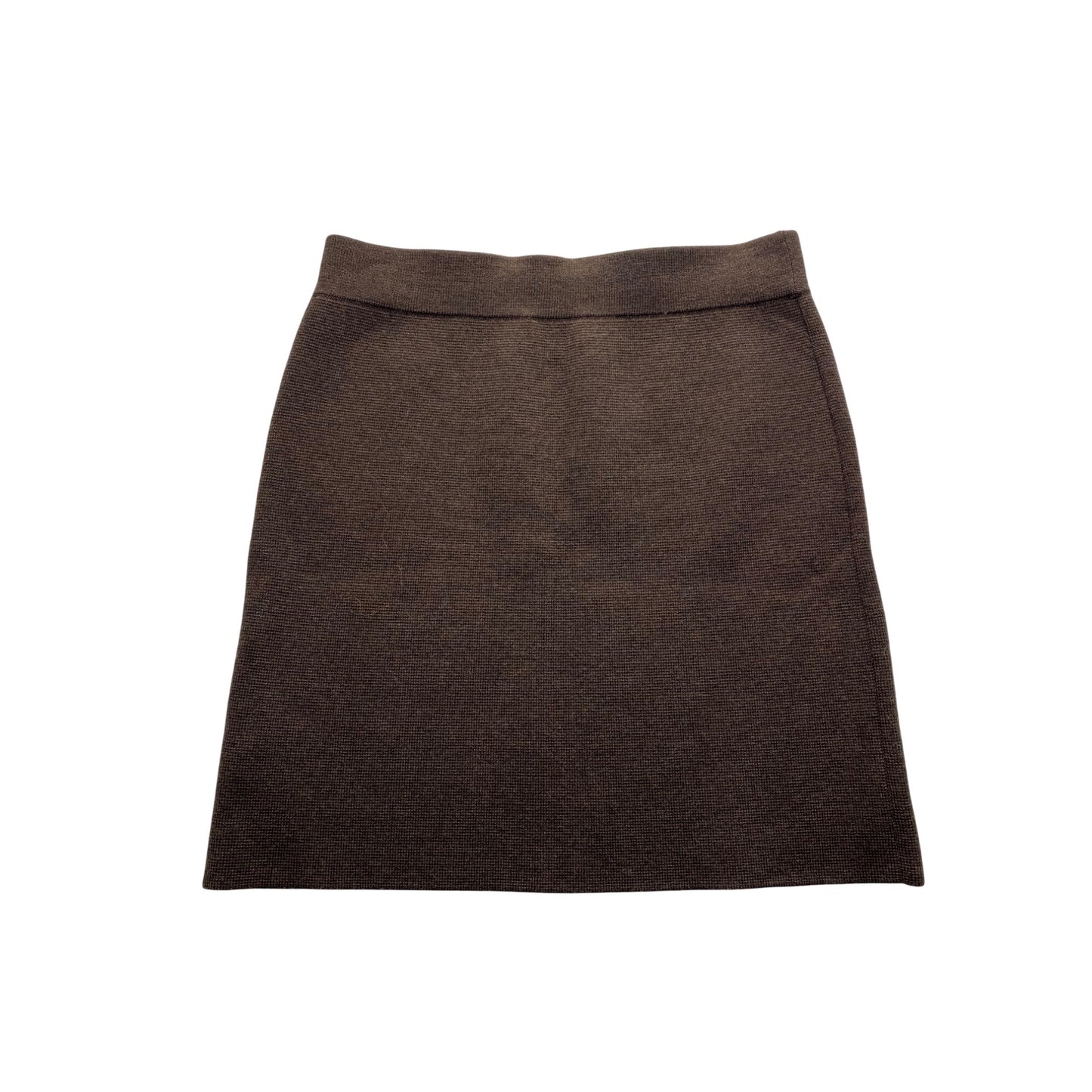 Brown Merino Wool Knit Skirt By Krimson Klover #7407